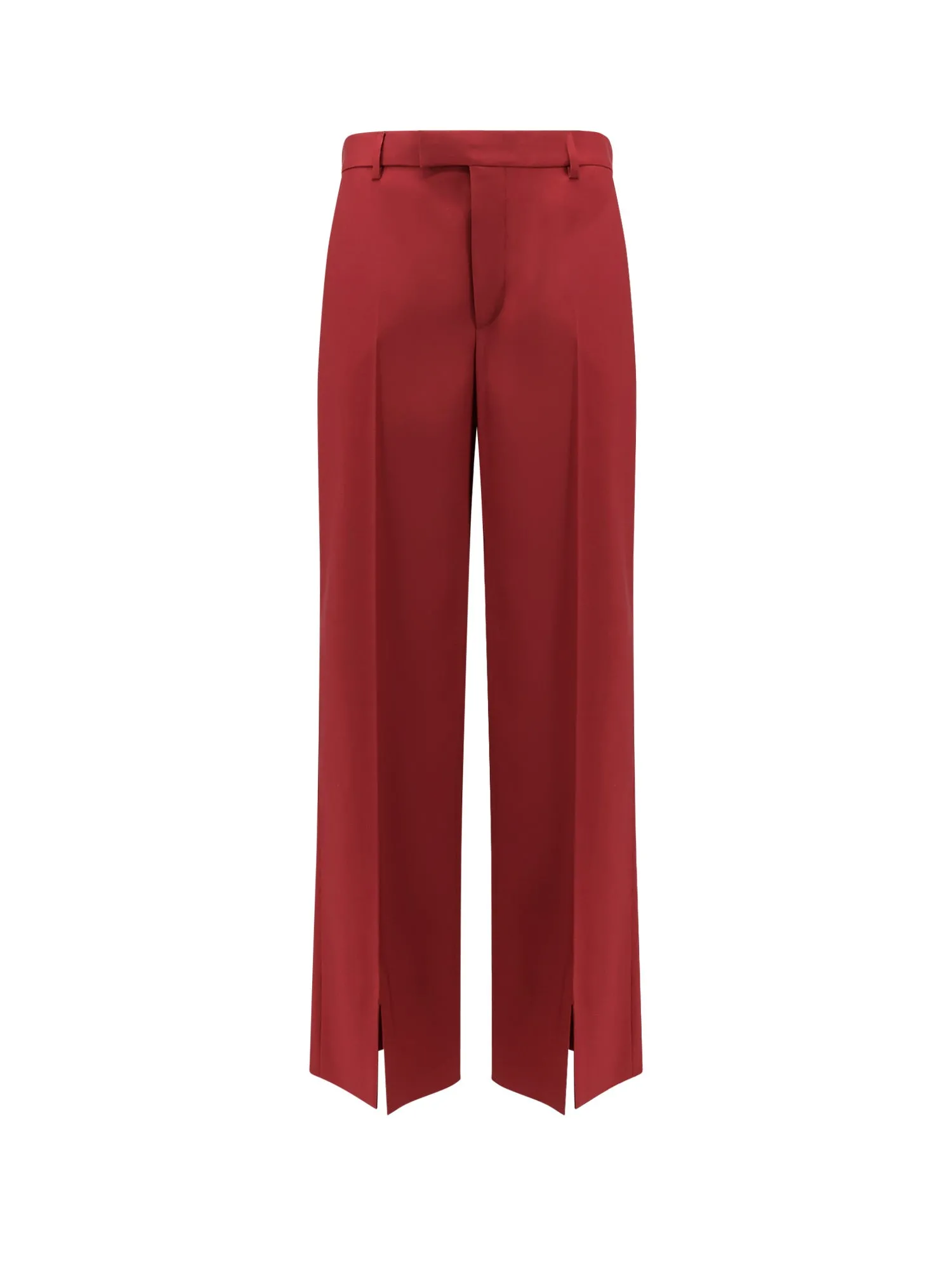 Wool Oversize Low-Rise Trouser With Slit On The Front
