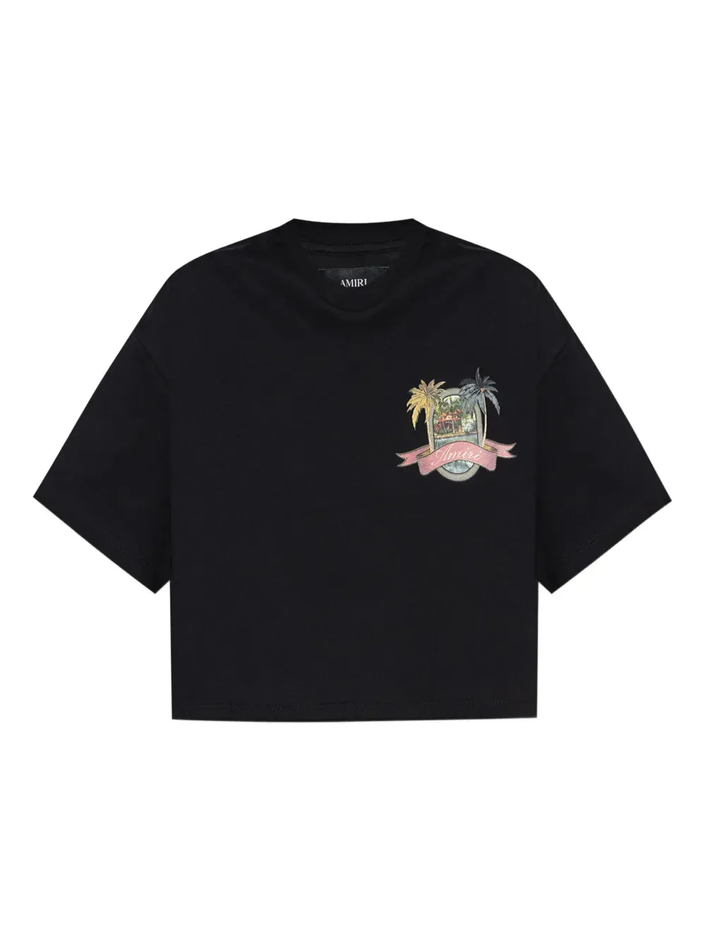 T-Shirt Crop Con Stampa Grafica