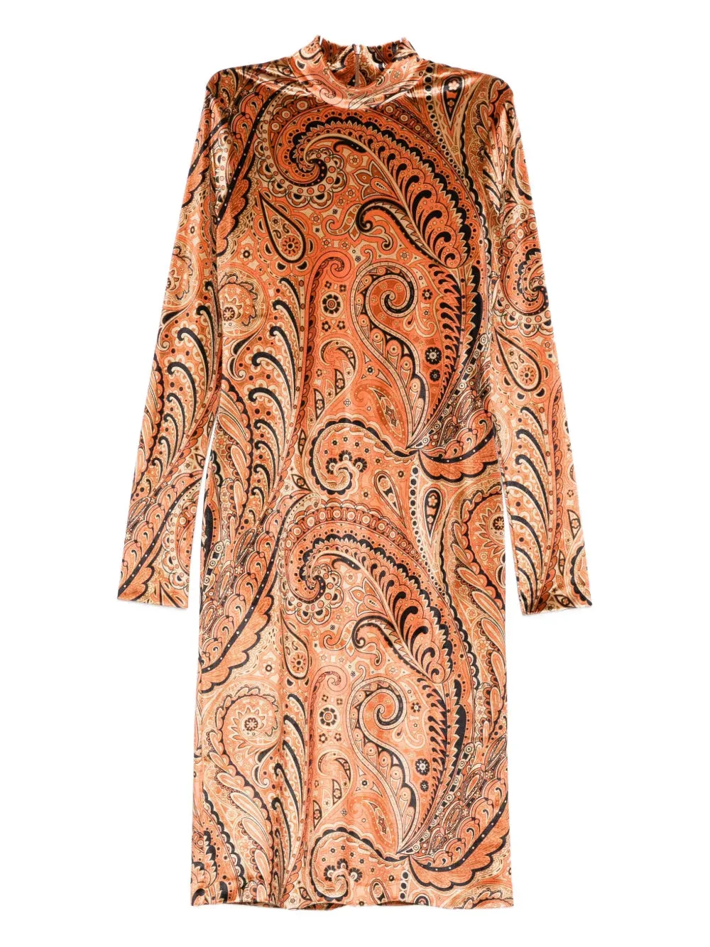 Abito Midi Con Stampa Paisley