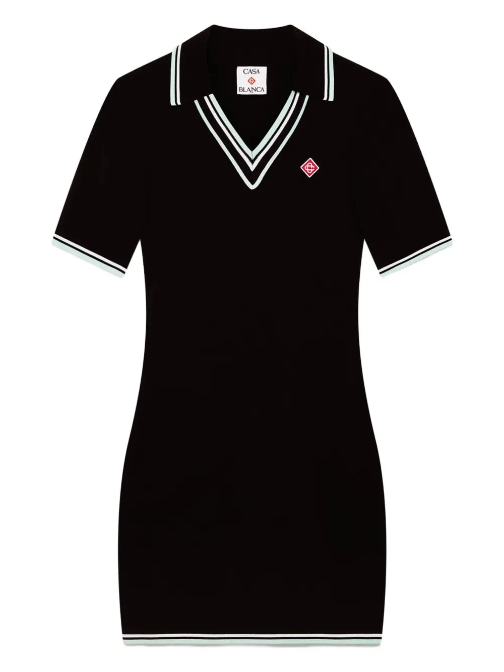 Abito A Coste Con Scollo A Lupetto