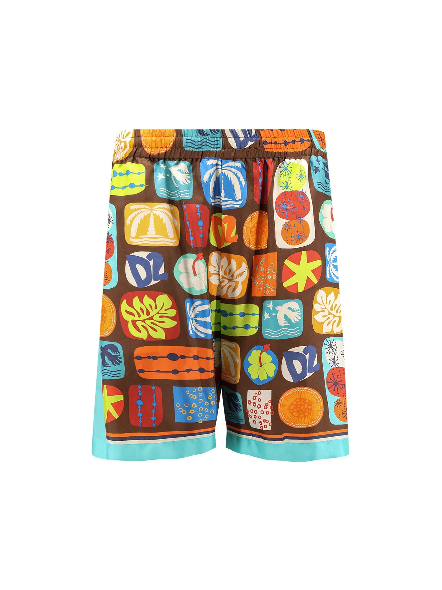 Dsquared2 Summer Lovers Silk Bermuda Shorts