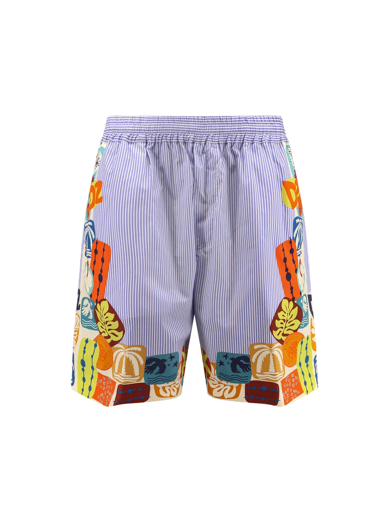 Dsquared2 Summer Lovers Cotton Bermuda Shorts