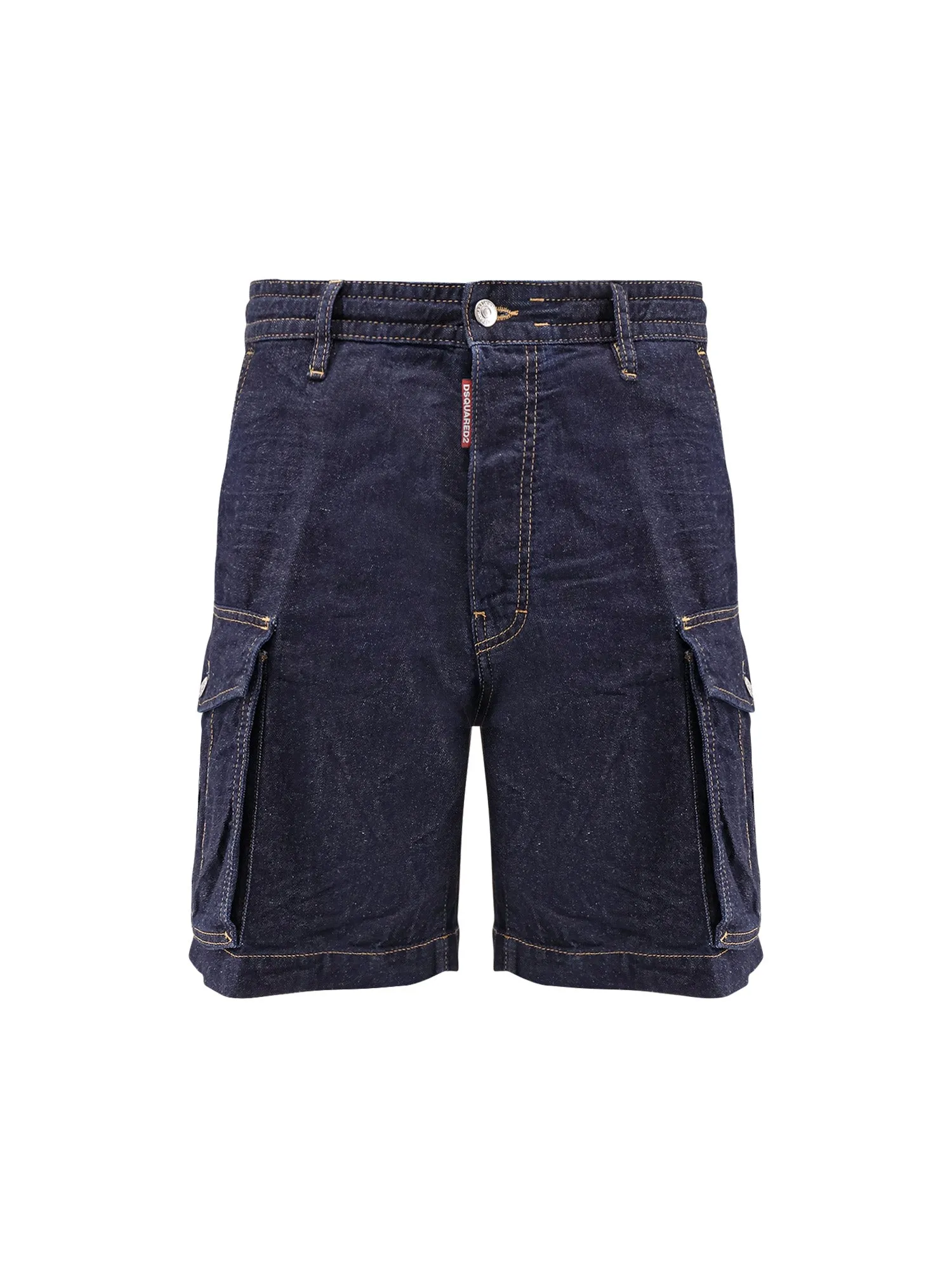 Dsquared2 Summer Lovers Denim Cargo Bermuda Shorts