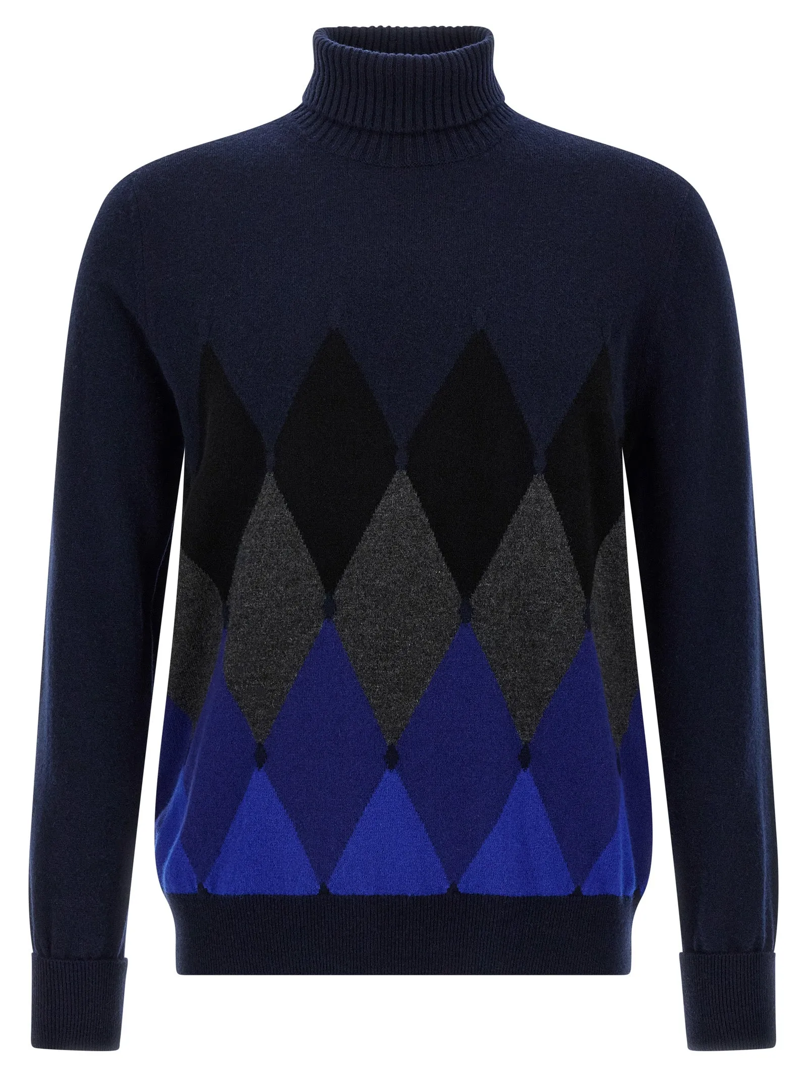 Argyle Turtleneck Maglioni Blu