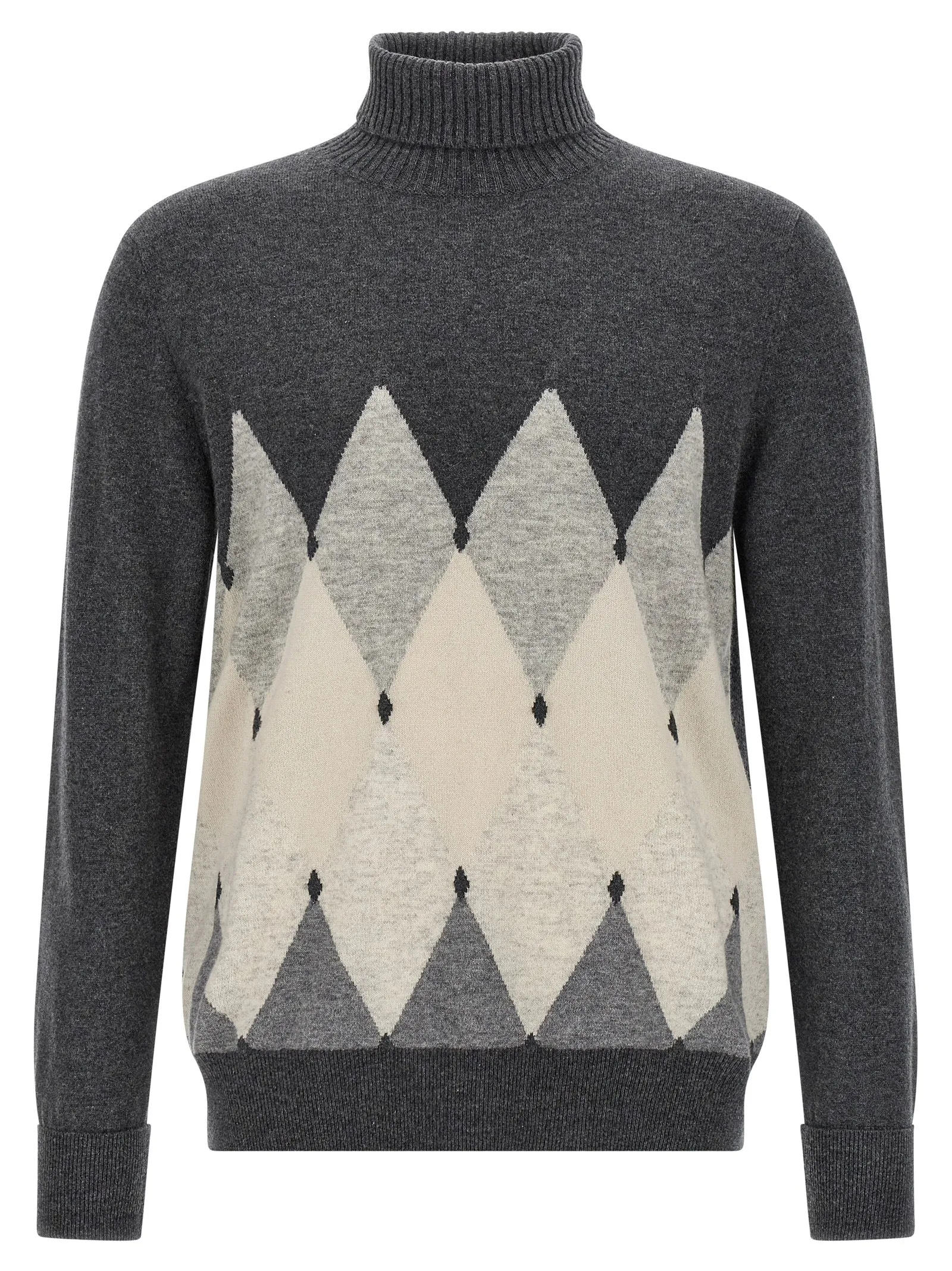 Argyle Turtleneck Maglioni Grigio