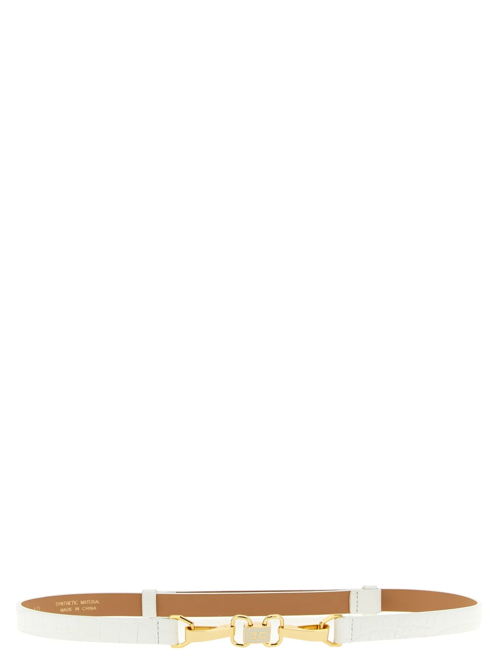 Jewel Clamp Belt Cinture Bianco