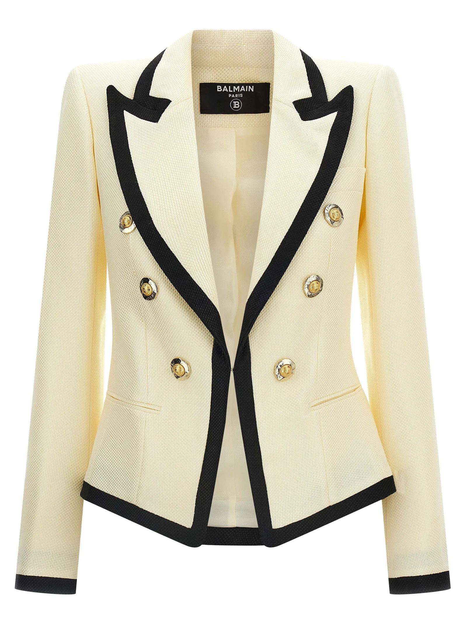 Maxi Shoulder Strap Blazer Blazers Bianco/Nero