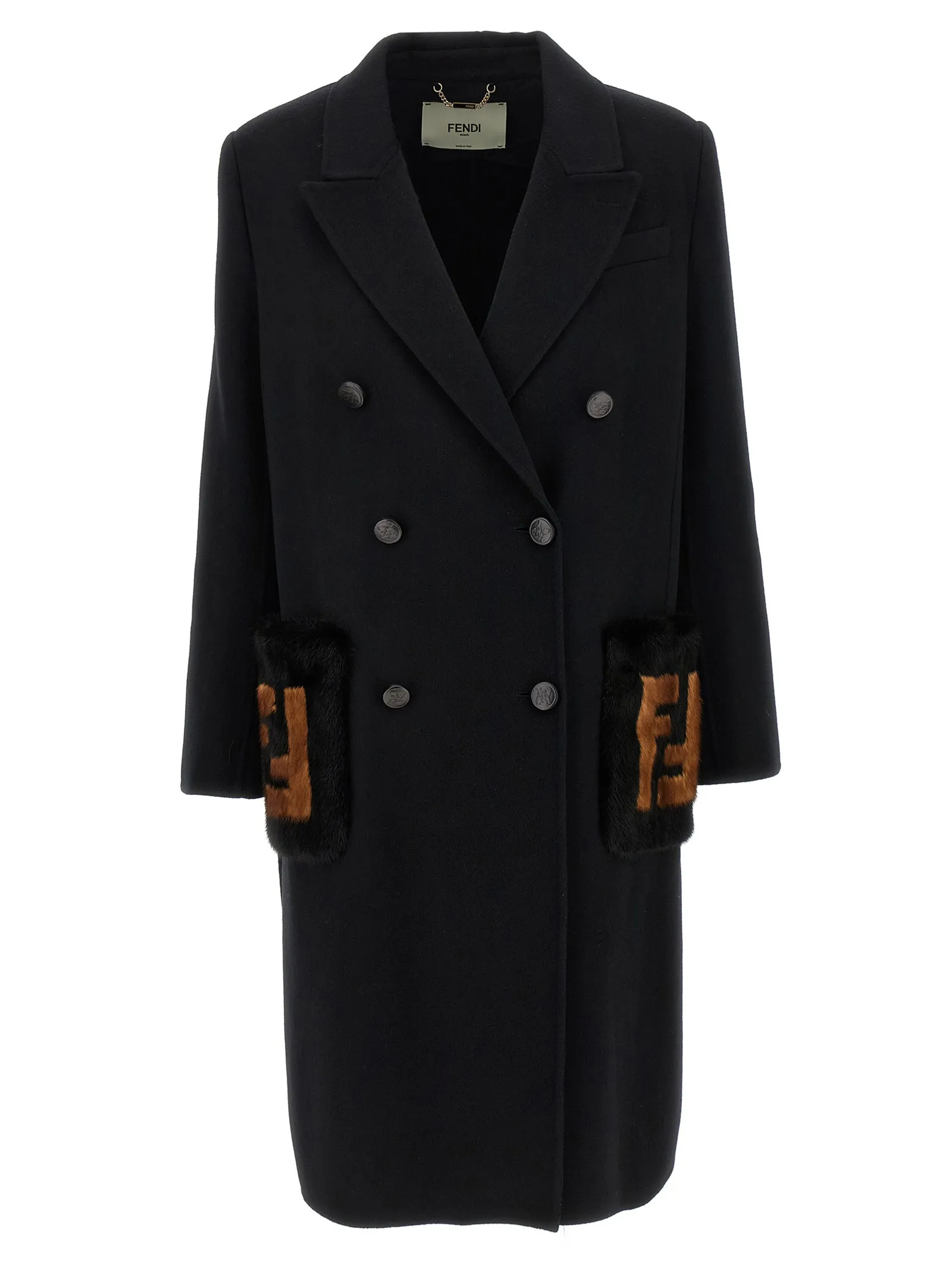 Double Wool Trench E Impermeabili Nero