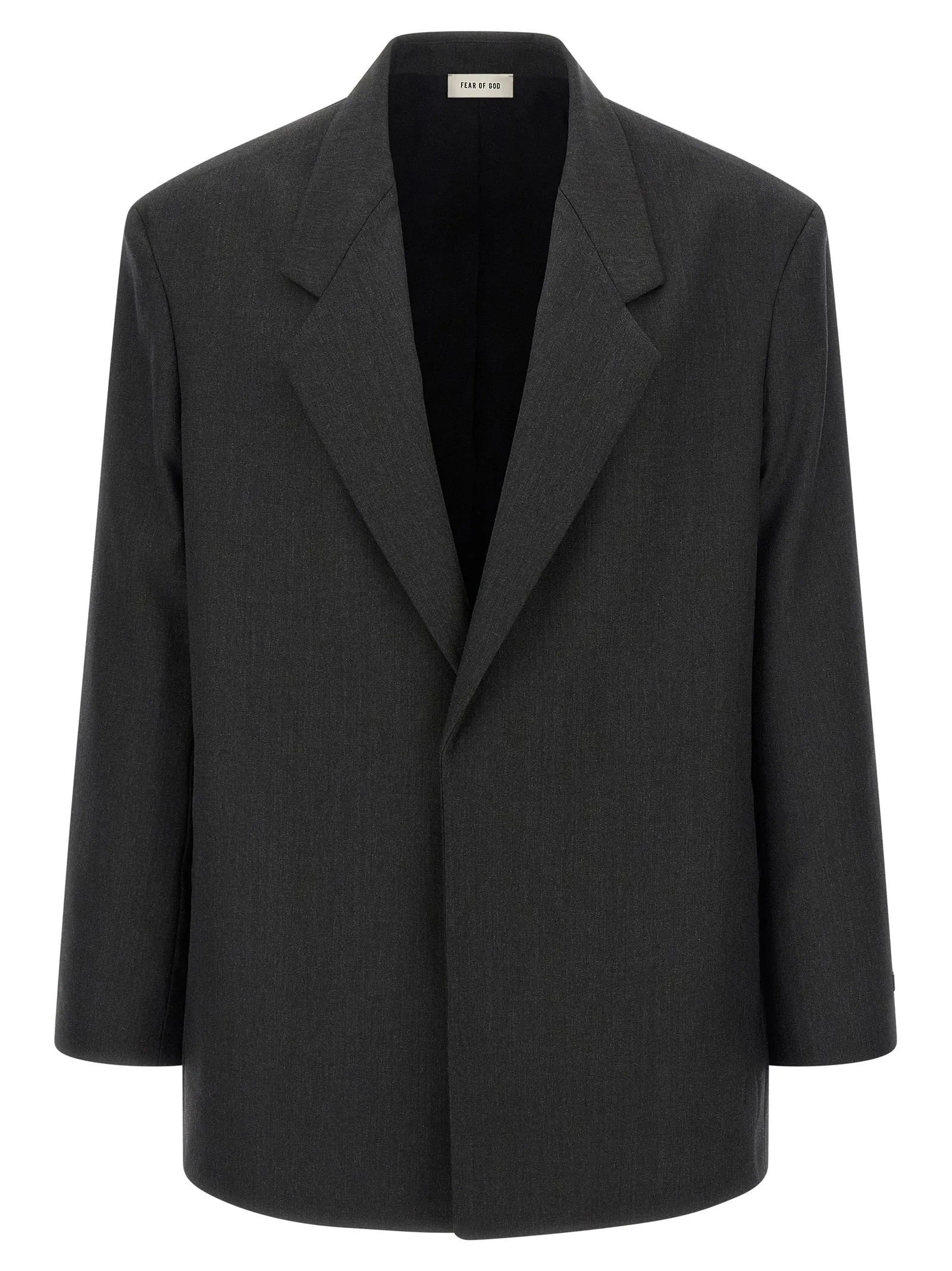 Single-Breasted Blazer Grigio