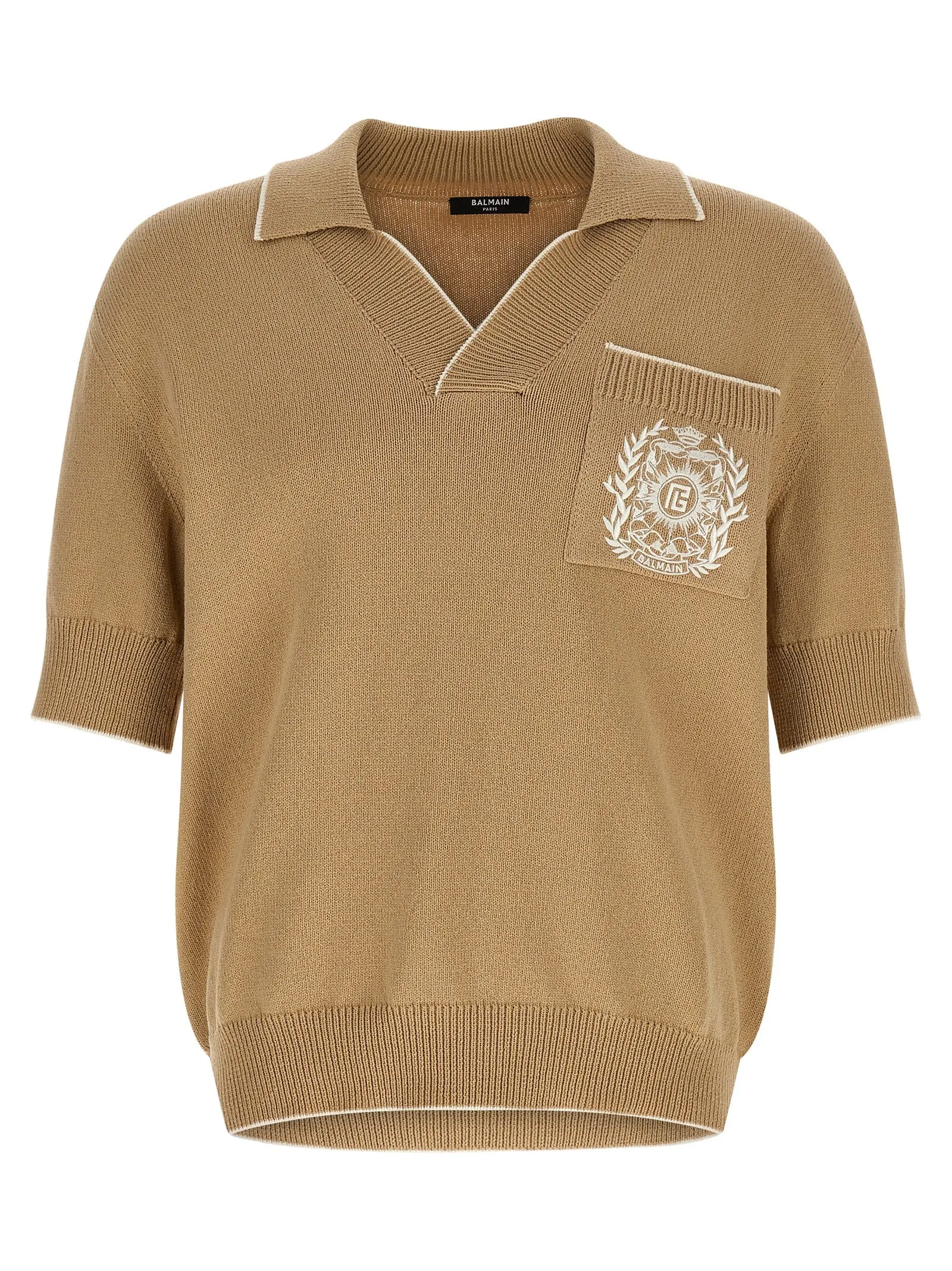 Balmain Stemma Polo Beige