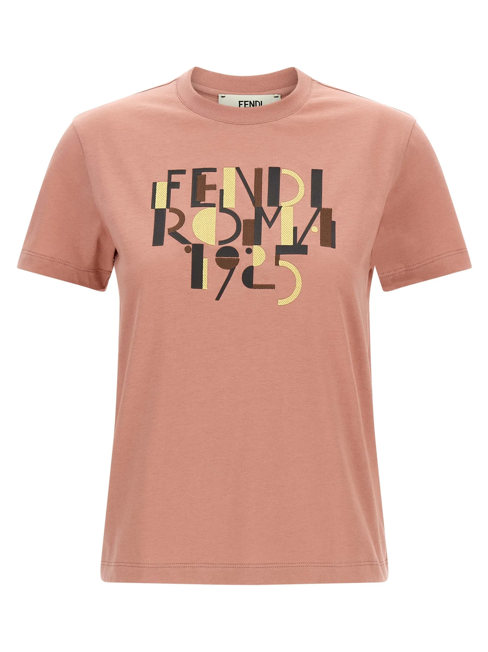 Fendi Roma 1925 T Shirt Rosa