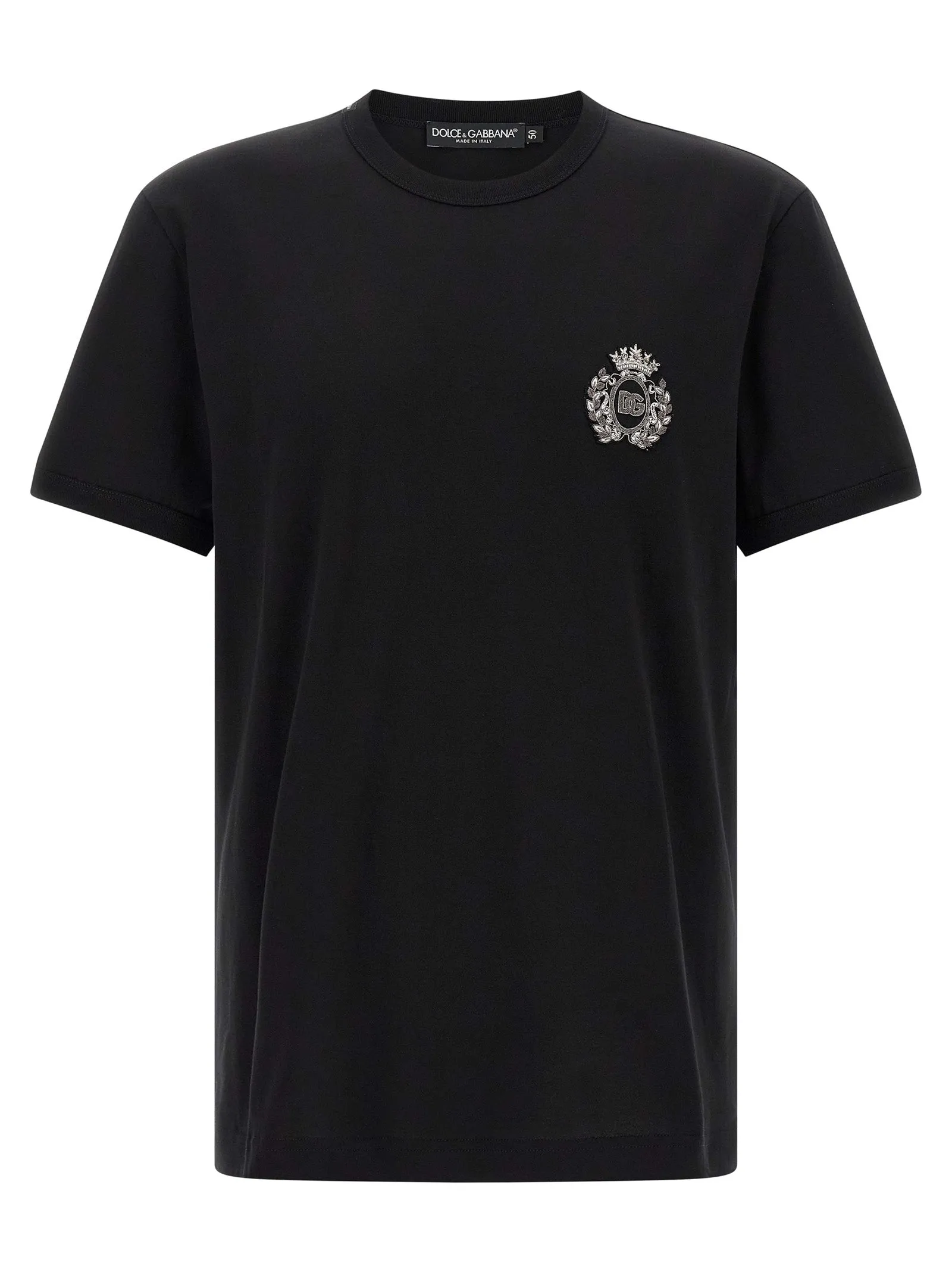 Heraldic Patch T Shirt Nero