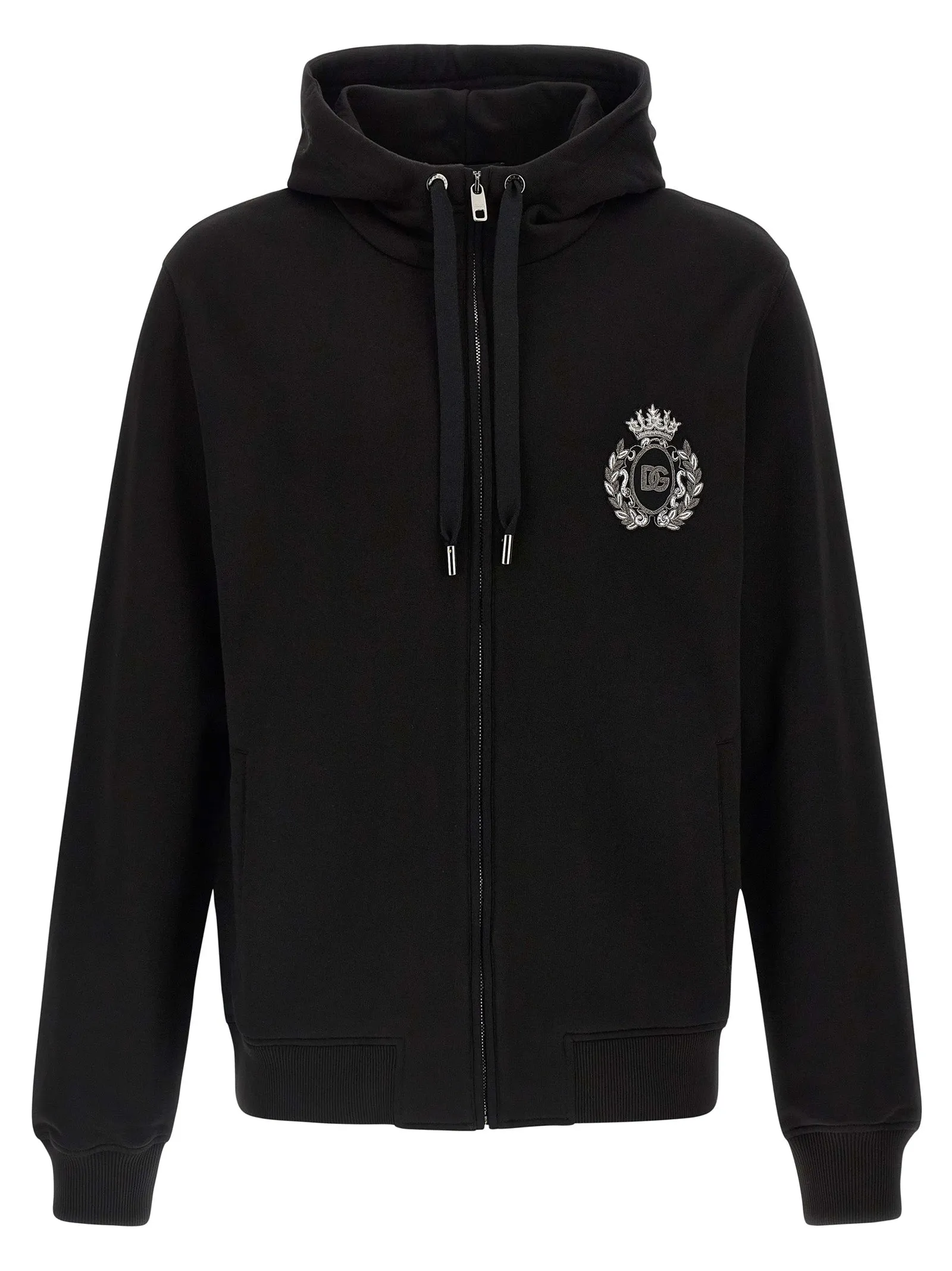 Heraldic Patch Hoodie Felpe Nero