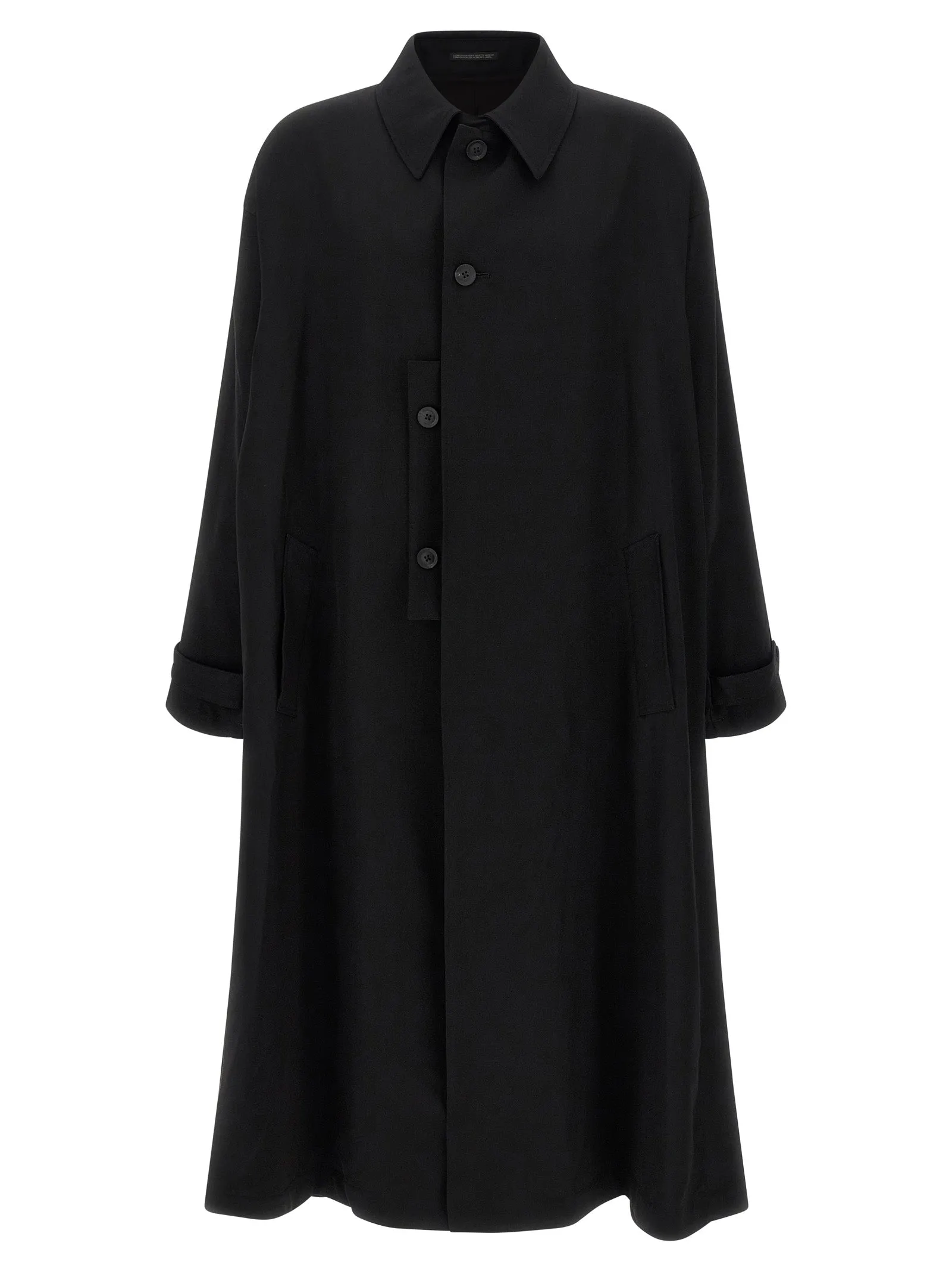 Light Wool Trench Coat Trench E Impermeabili Nero