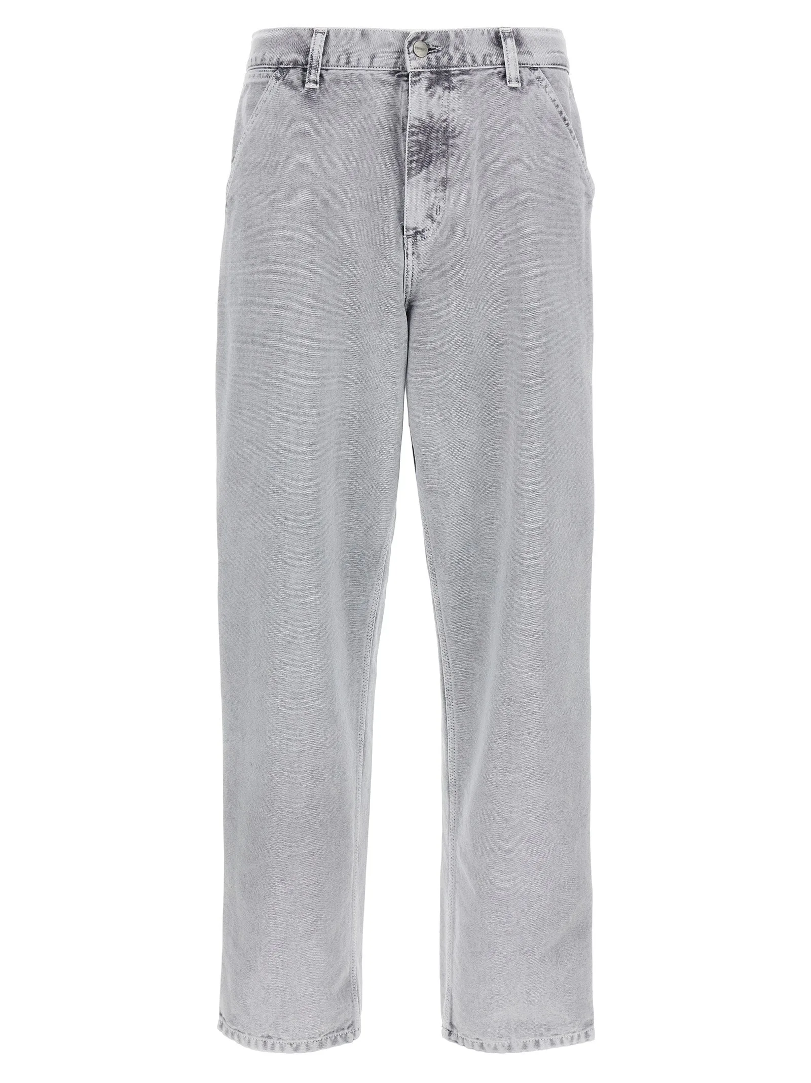 Single Knee Jeans Grigio