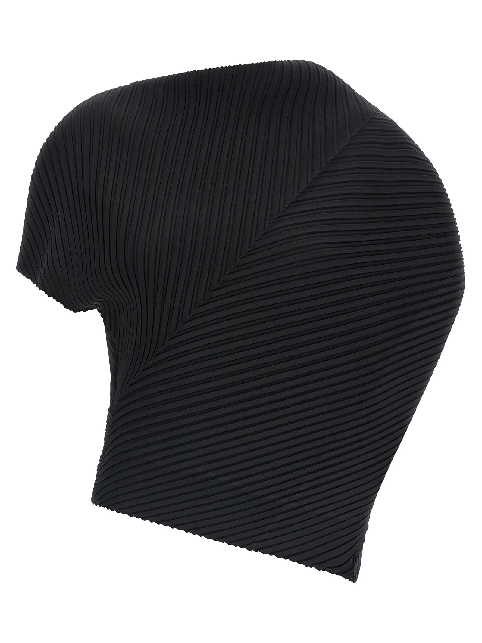 Soft Fold Pleats Top Nero