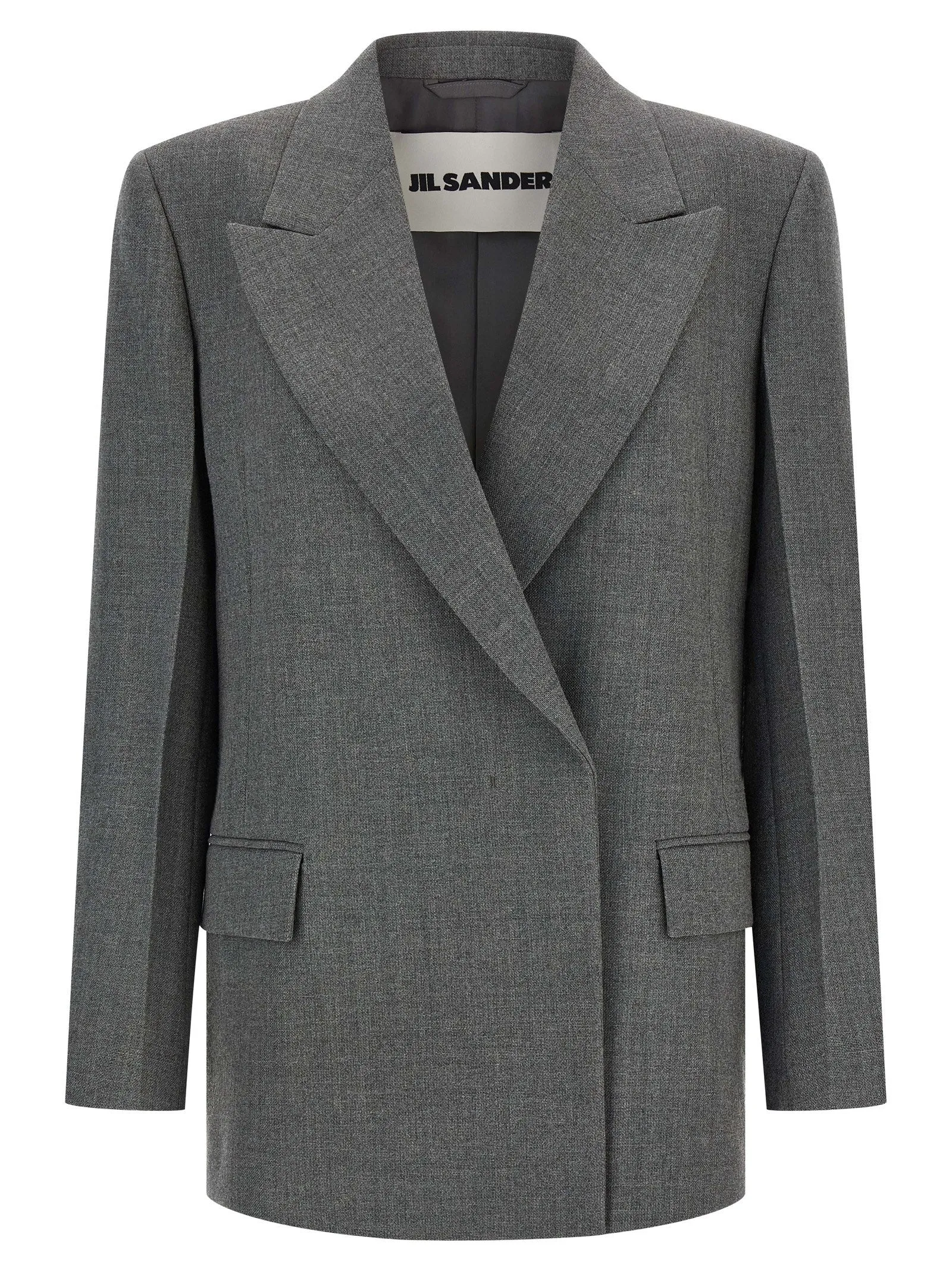 Wool Blazer Blazers Grigio