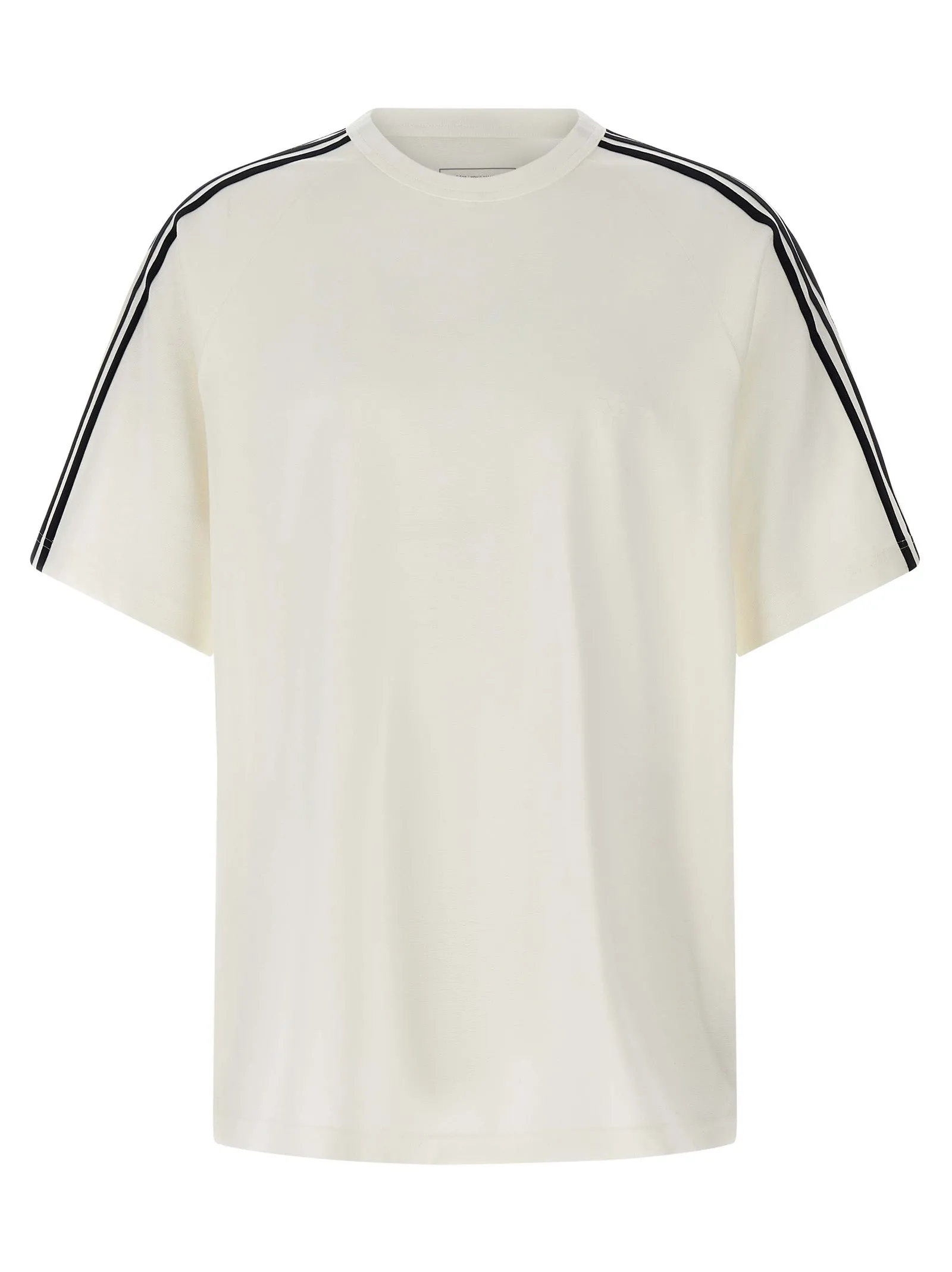 Y-3 Short Sleeve Tee 3-Stripes T Shirt Bianco