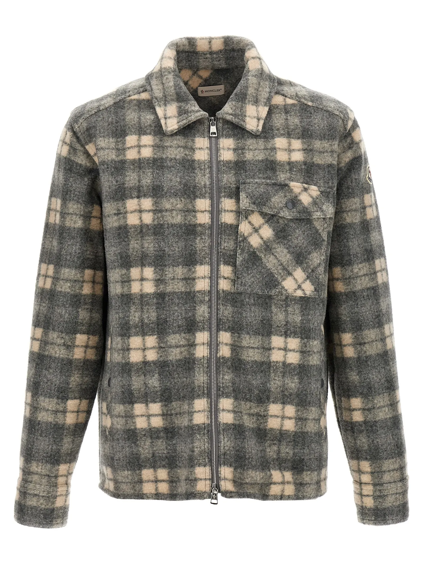Tartan Overshirt Camicie Grigio
