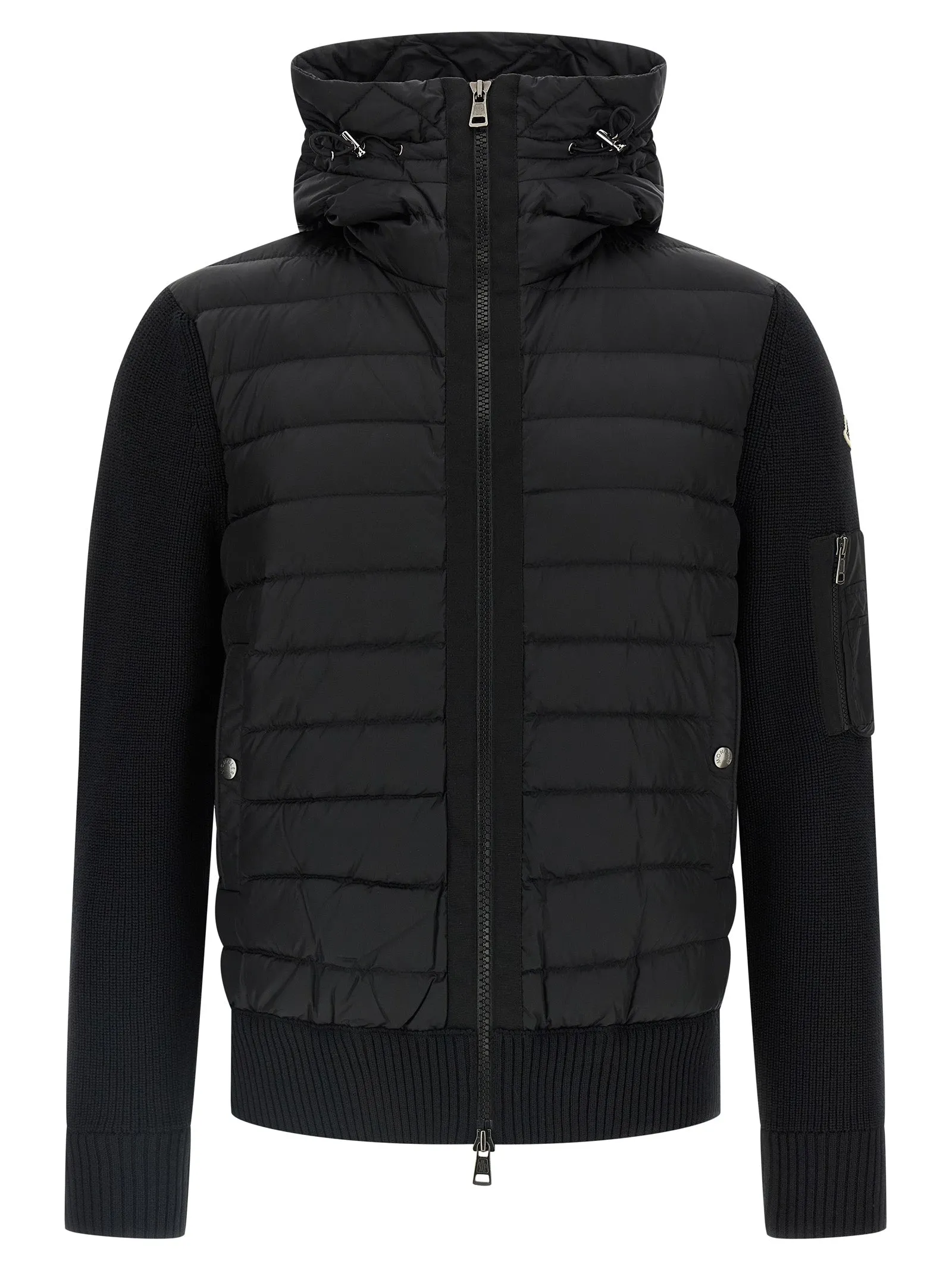 Tricot Hooded Cardigan Maglioni Nero