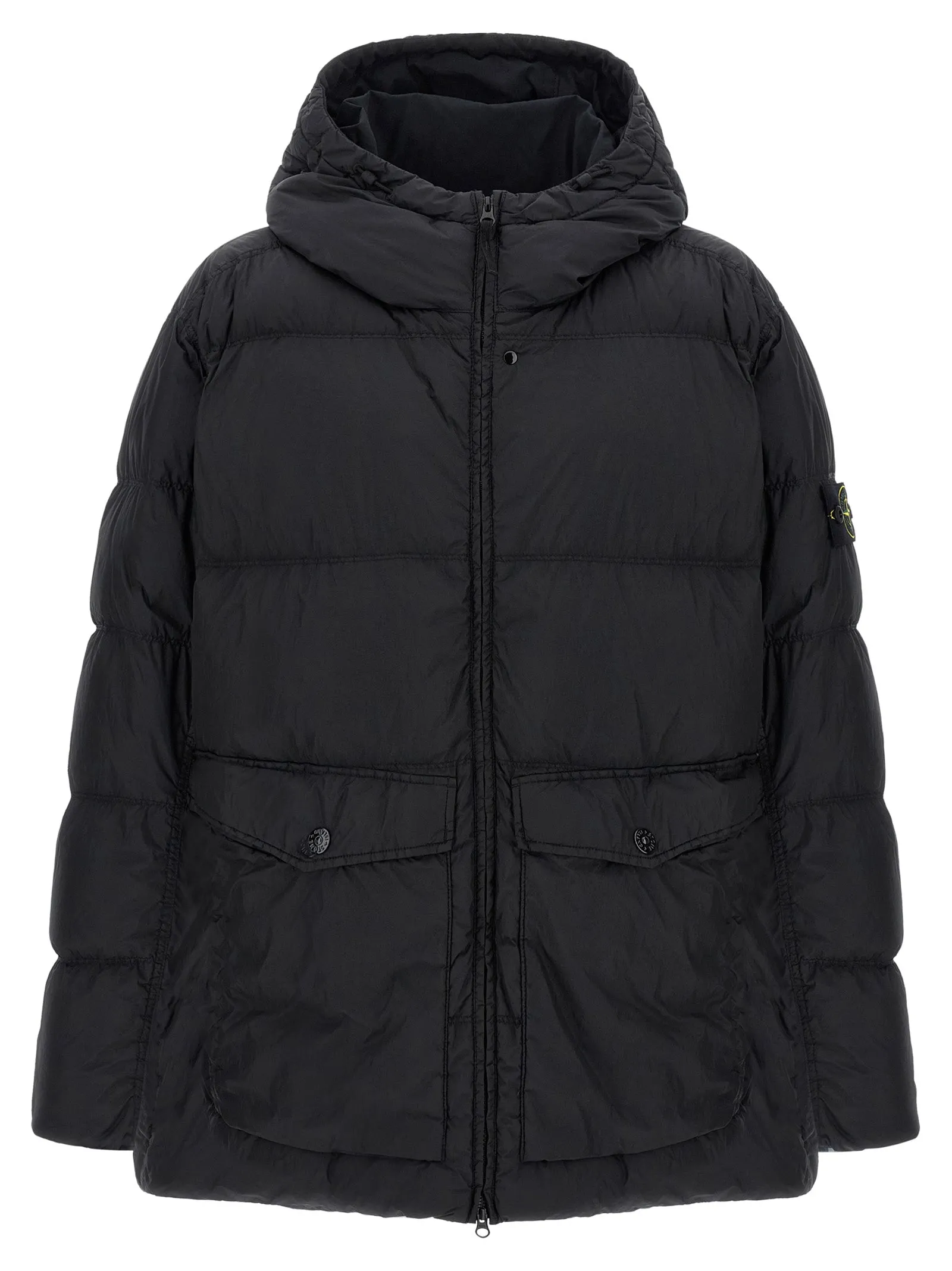Crinkle Reps Ny Puffer Jackets Nero