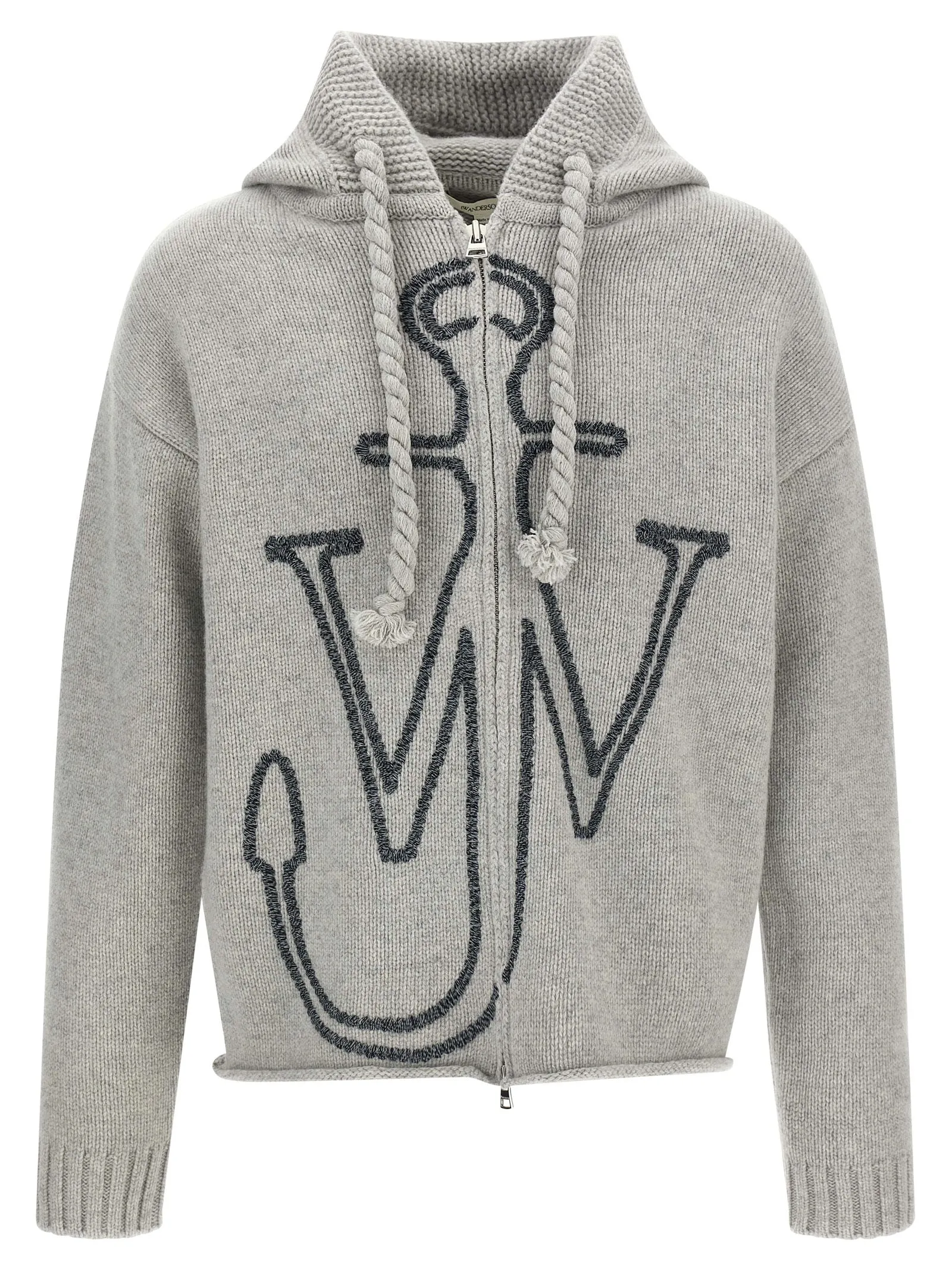 Anchor Embroidery Felpe Grigio