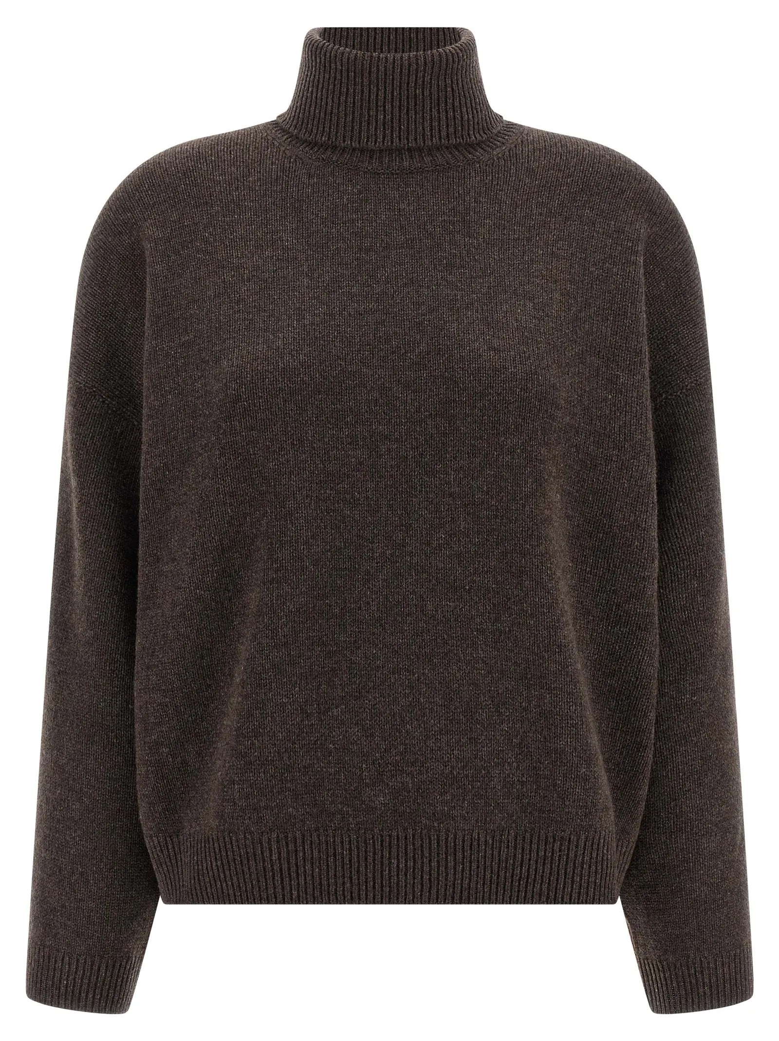 High Neck Sweater Maglioni Marrone