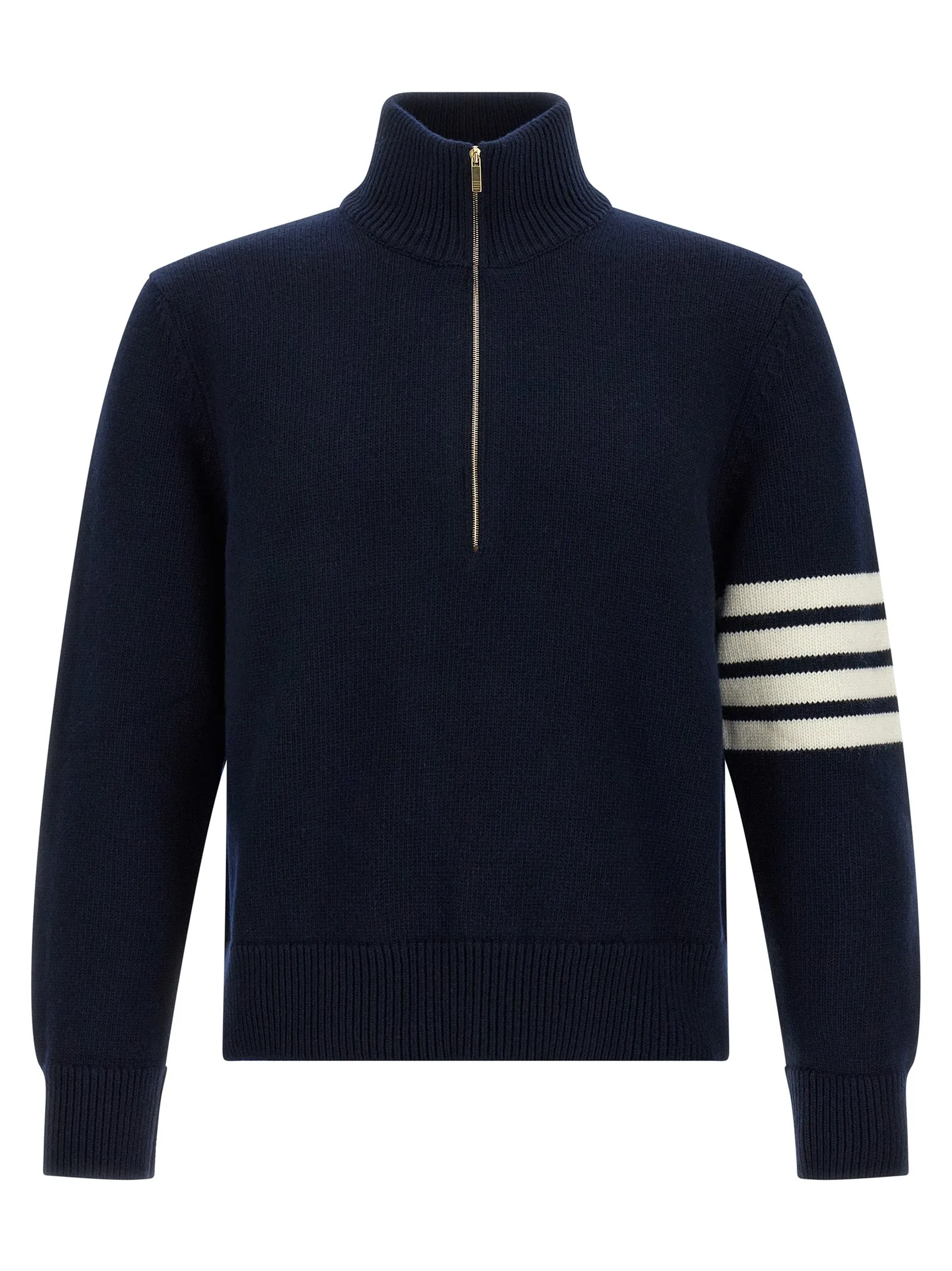 4bar Half Zip Sweater Maglioni Blu
