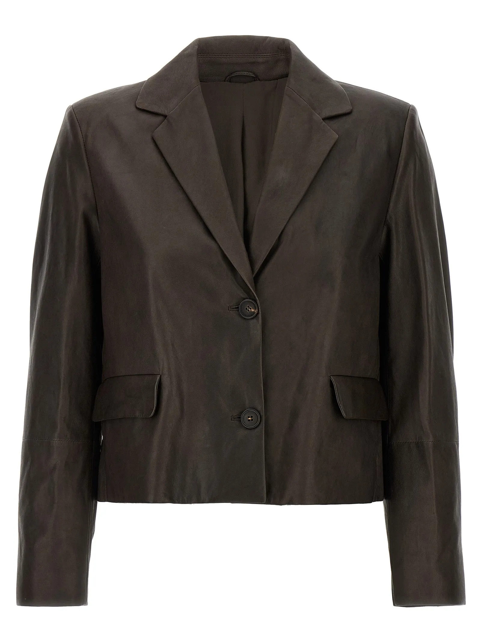 Blazer Nappa Monile Blazers Marrone