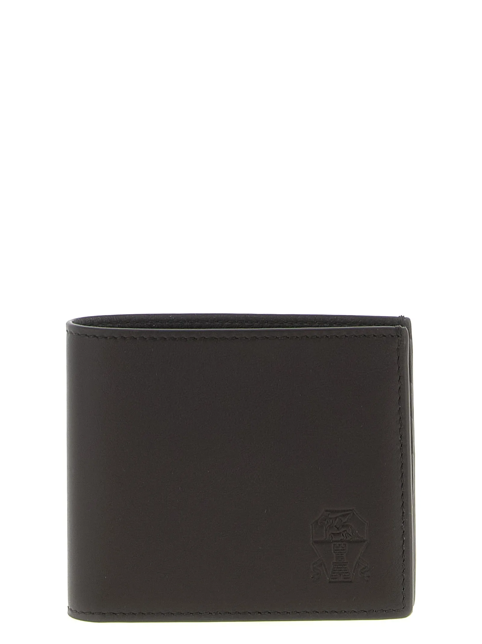 Leather Wallet Portafogli Marrone
