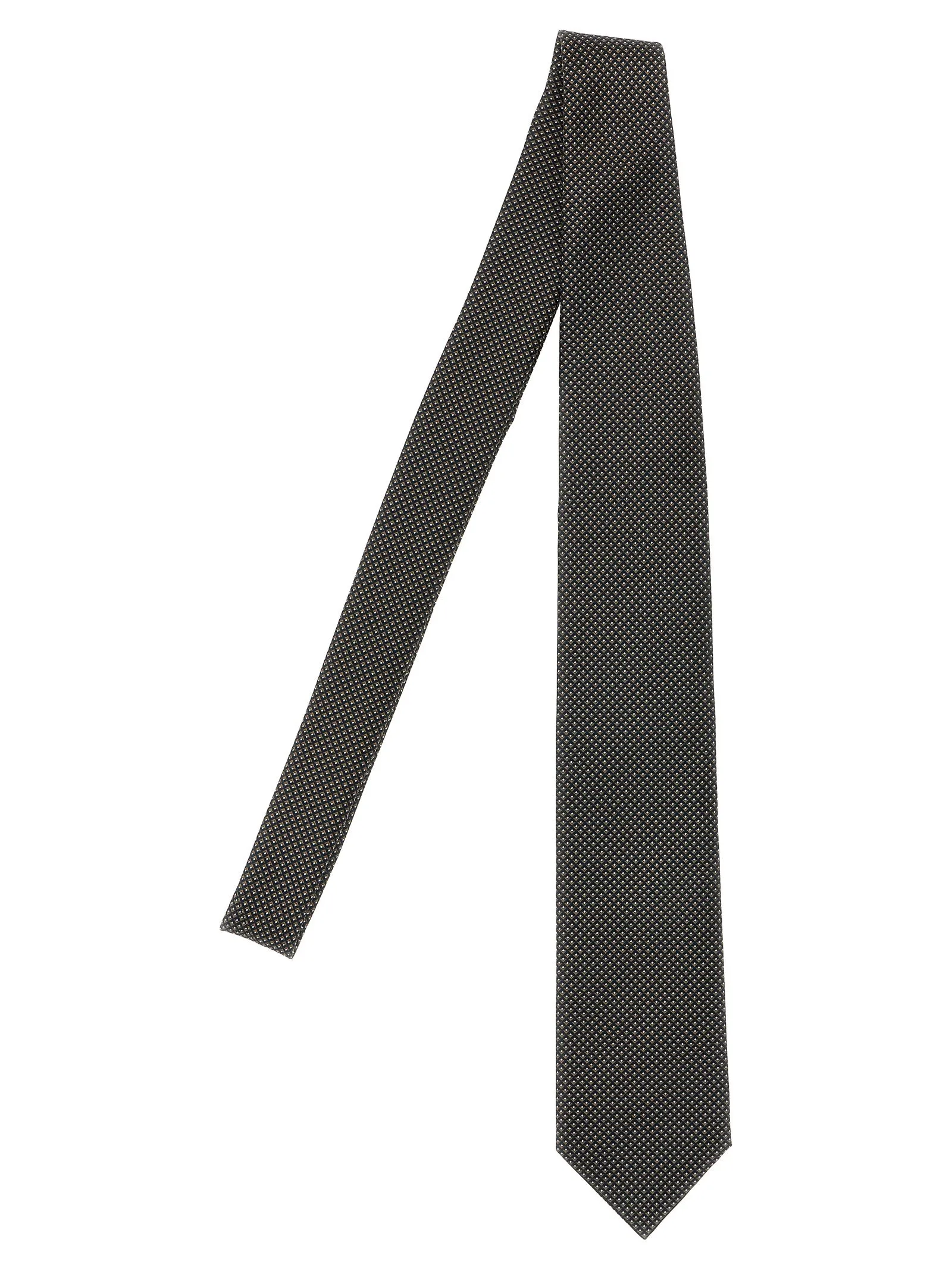 Jacquard Tie Cravatte Nero