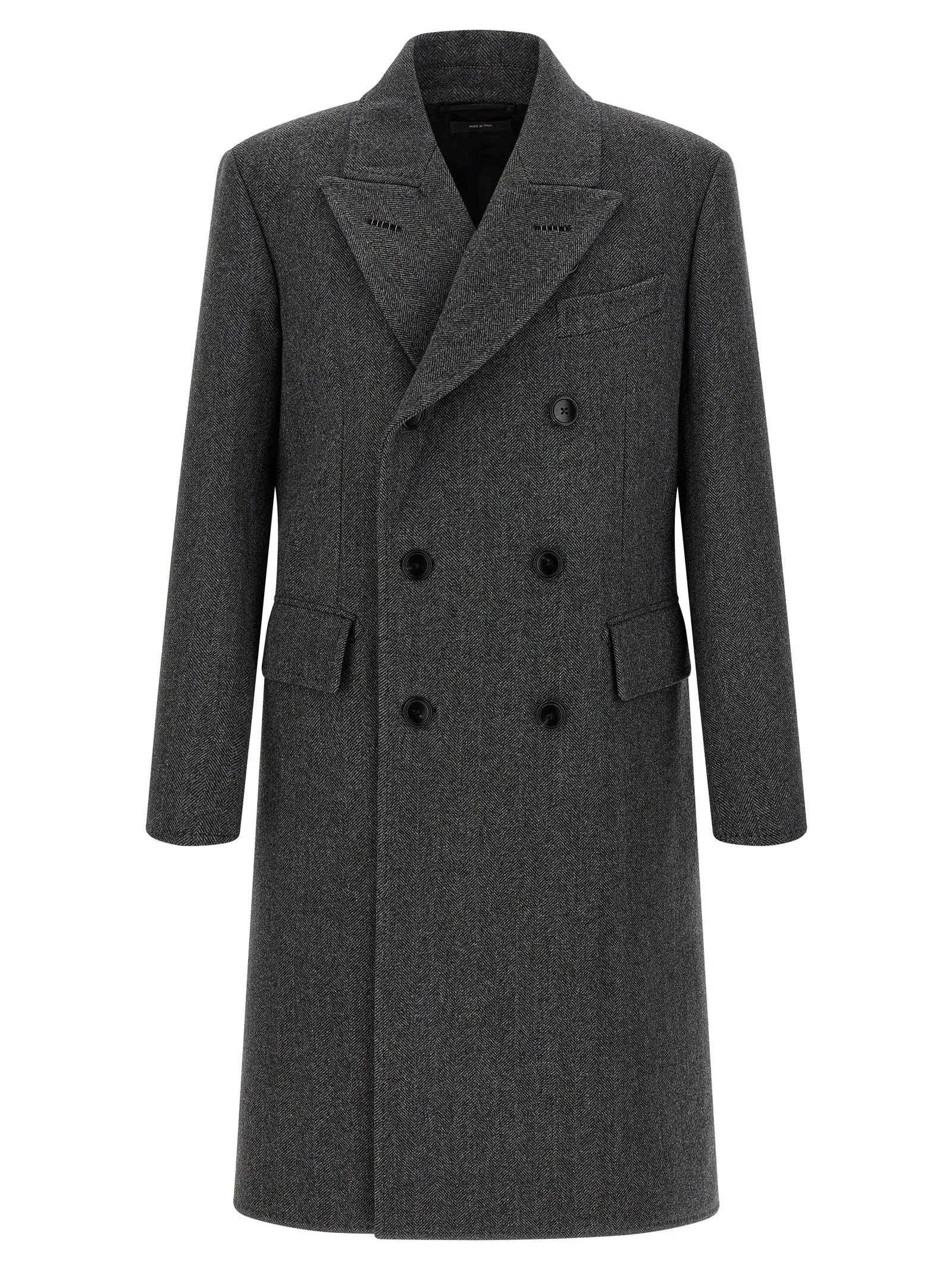 Double-Breasted Coat Trench E Impermeabili Grigio