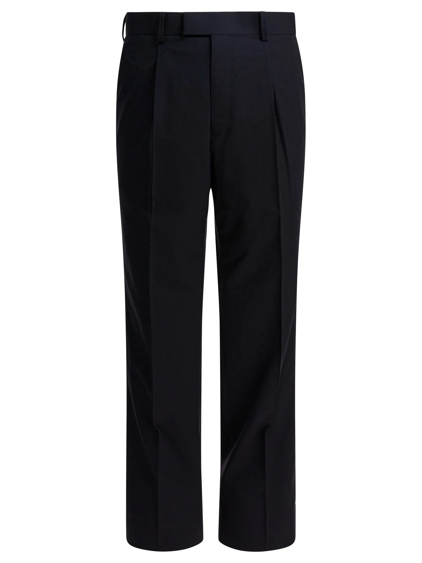 Wool Pants Trousers Blu