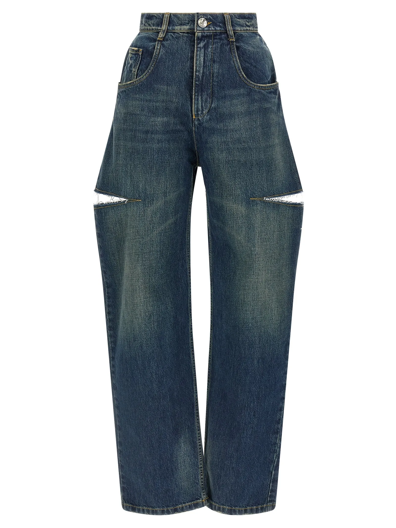 Cut-Out Jeans Blu