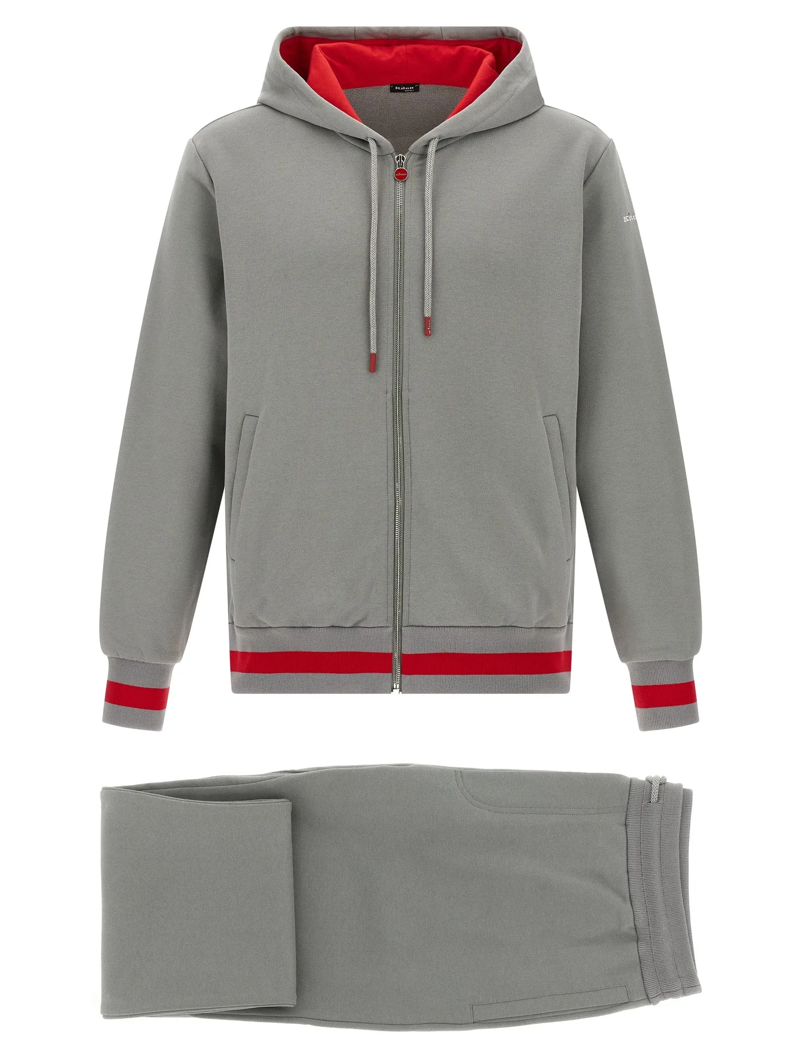 Cotton Tracksuit Suits Grigio