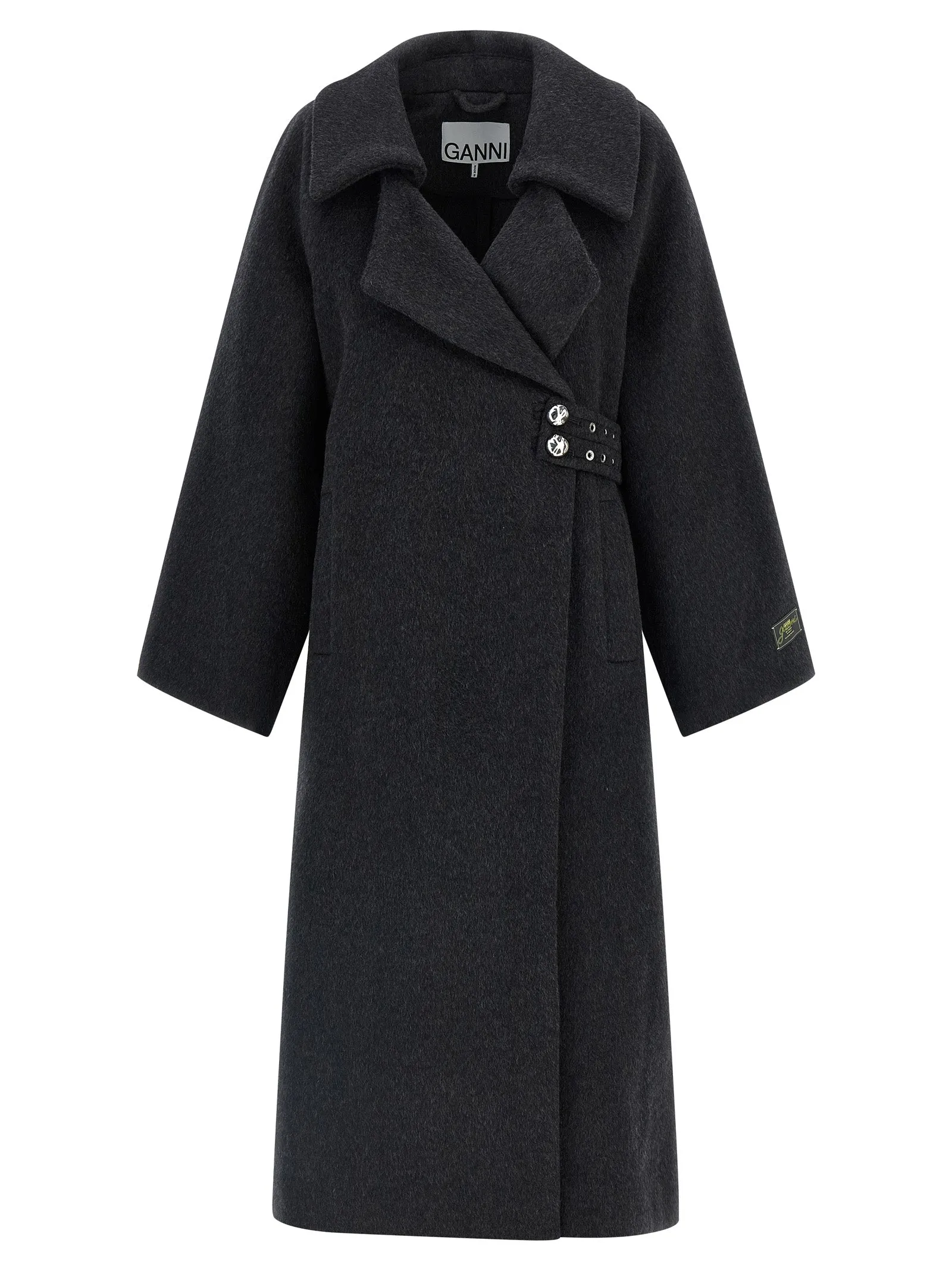 Wool Coat Trench E Impermeabili Grigio