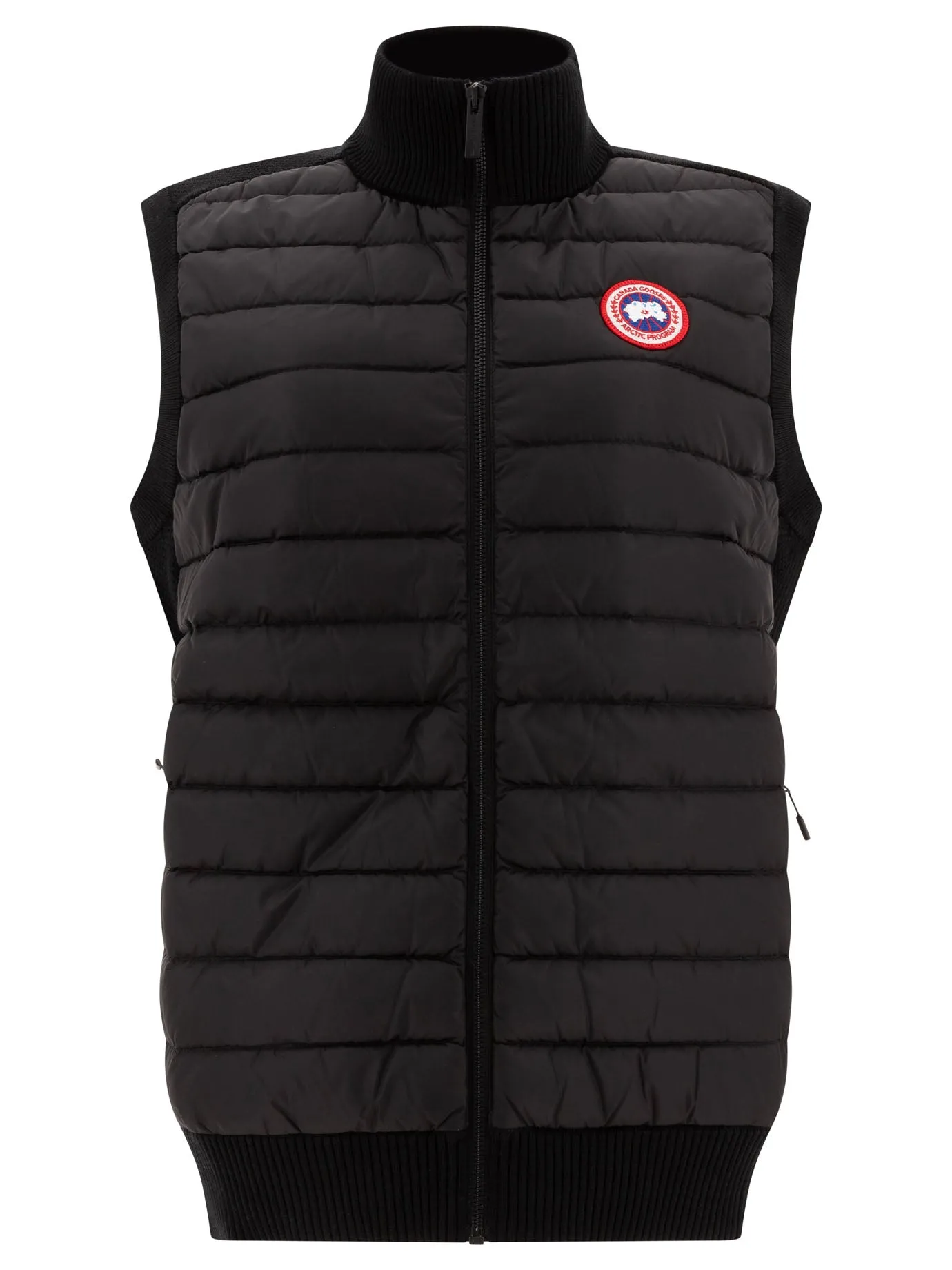 Hybridge Knit Sleeveless Jacket Giacche Nero