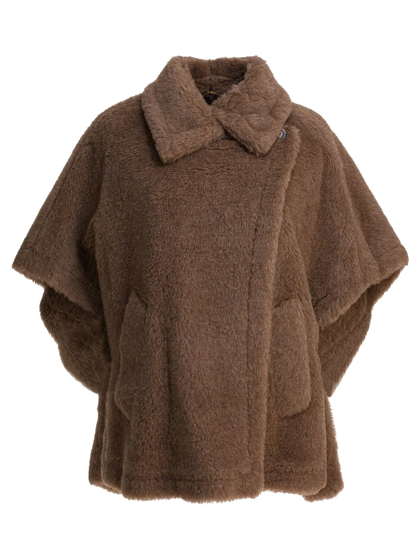 Alpaca And Wool Cape Coats Marrone