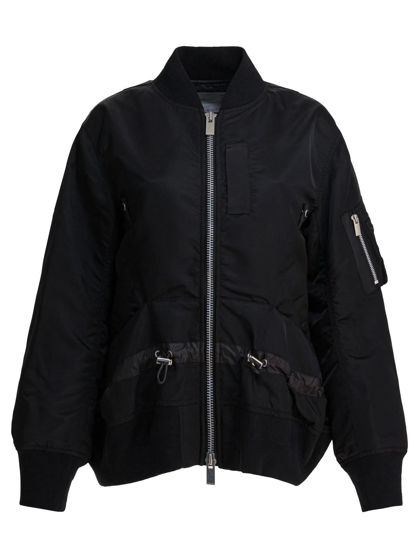 Nylon Twill Bomber Jacket Giacche Nero