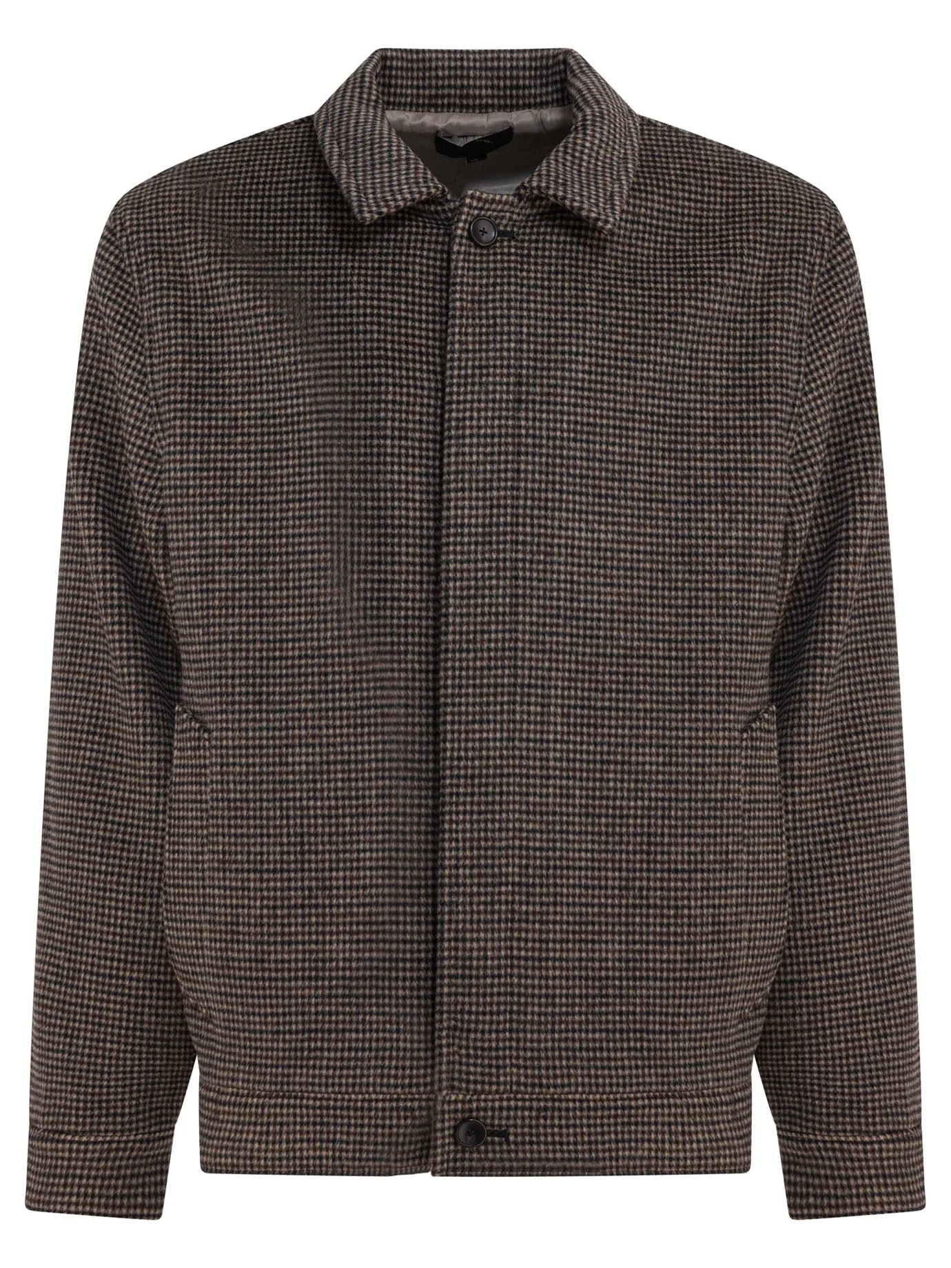 Houndstooth Overshirt Jacket Giacche Marrone