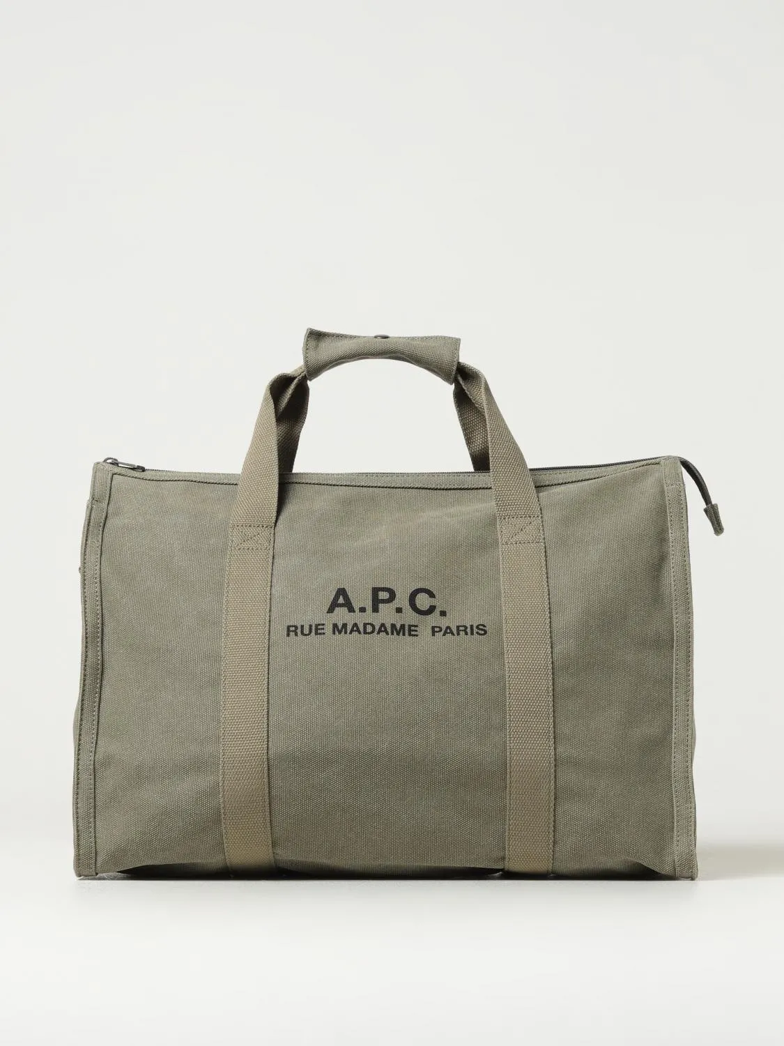 Borsa Récupération A.P.C. in canvas con logo