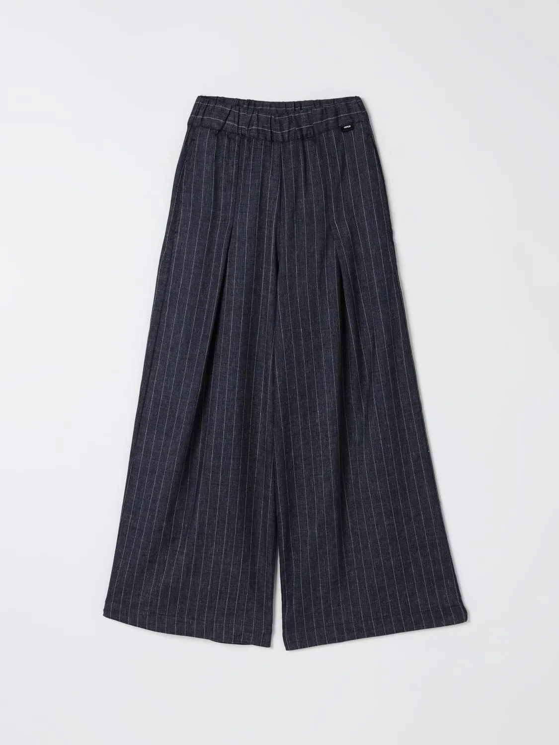 Pantalone in lino gessato Aspesi