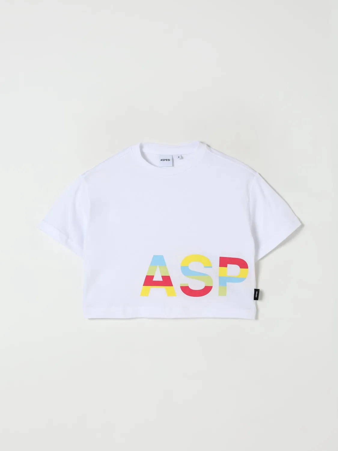 T-shirt in cotone con stampa logo Aspesi