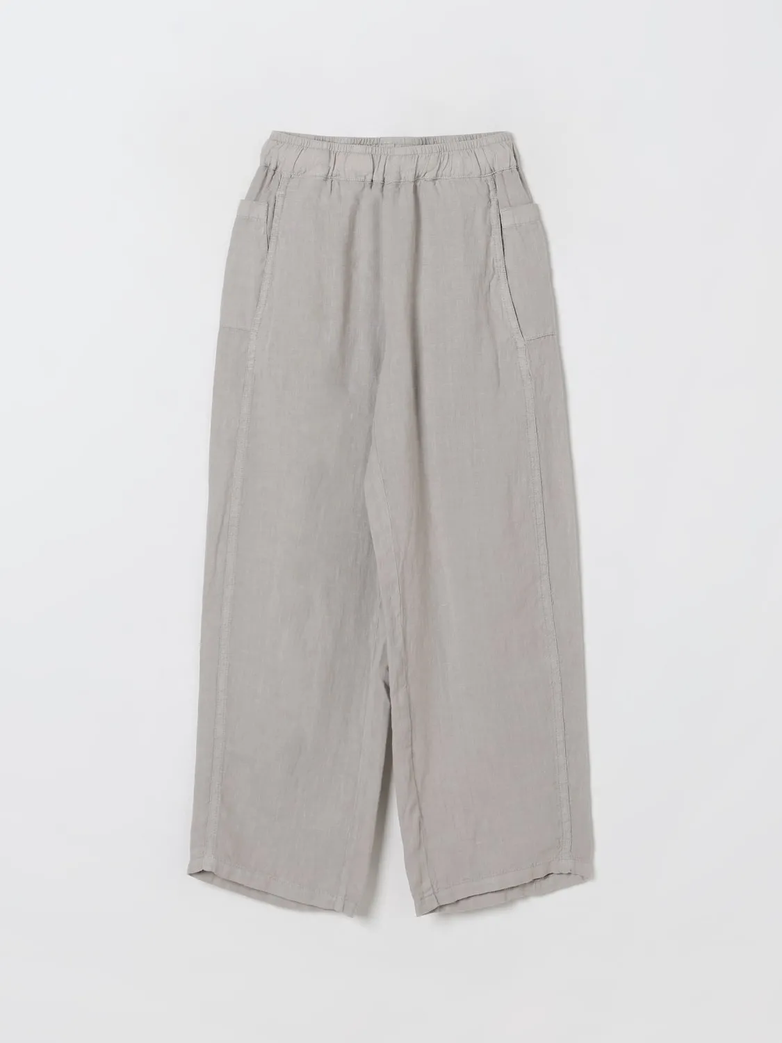 Pantalone jogging in lino con logo Aspesi