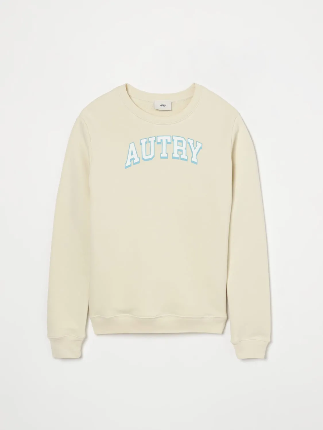 Felpa a girocollo con logo Autry in cotone