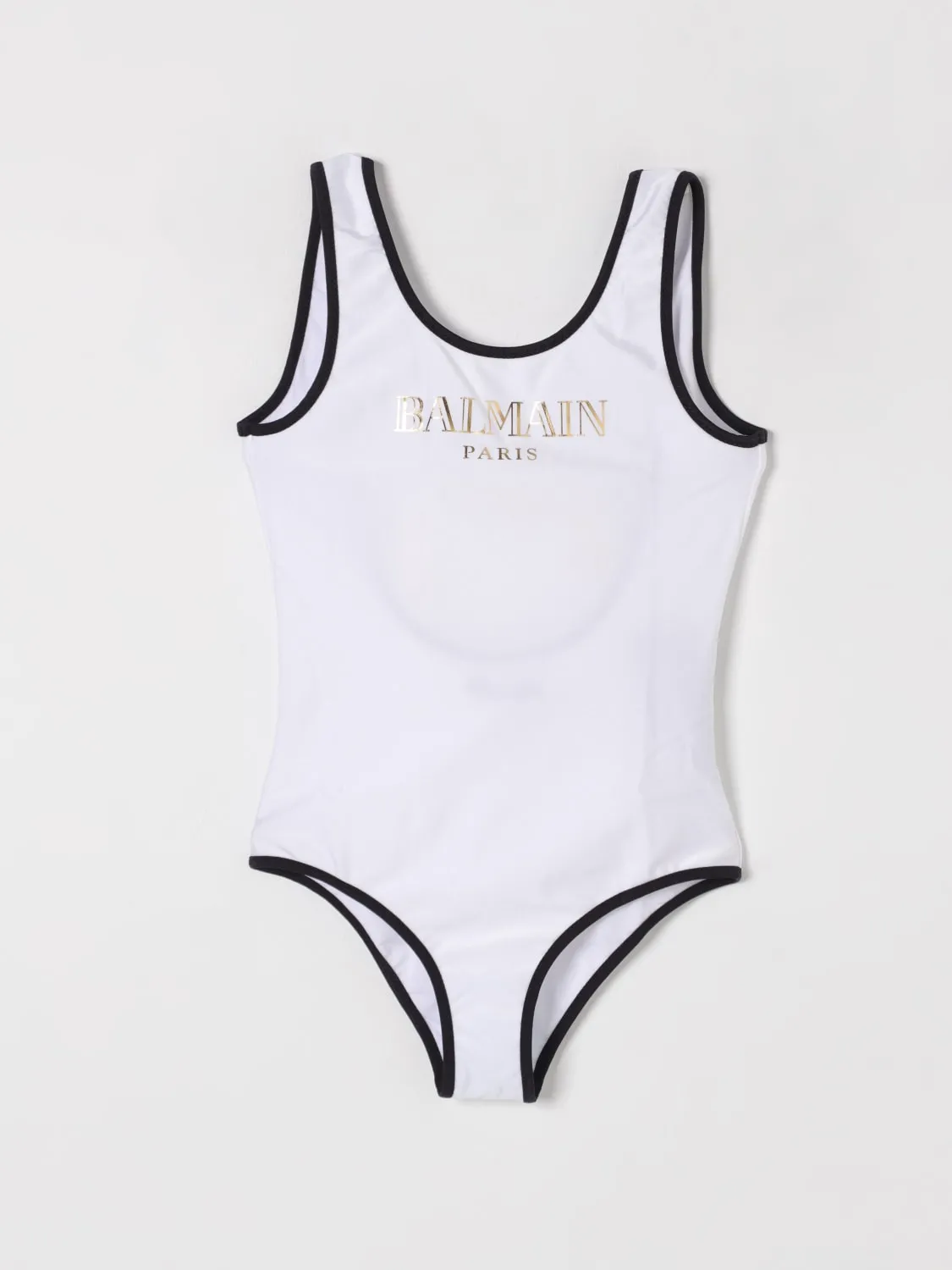 Costume da bagno con logo Balmain