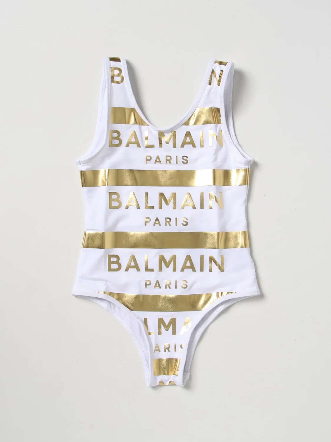 Costume Balmain Kids in tessuto stretch