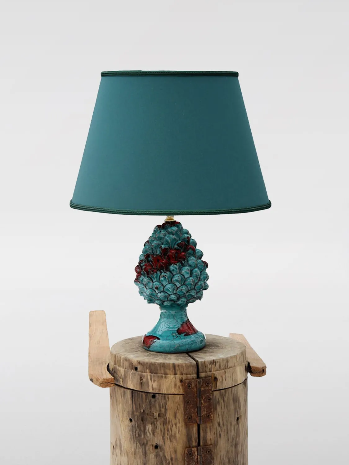 Lume Pigna Terzo Fuoco Bartes in ceramica