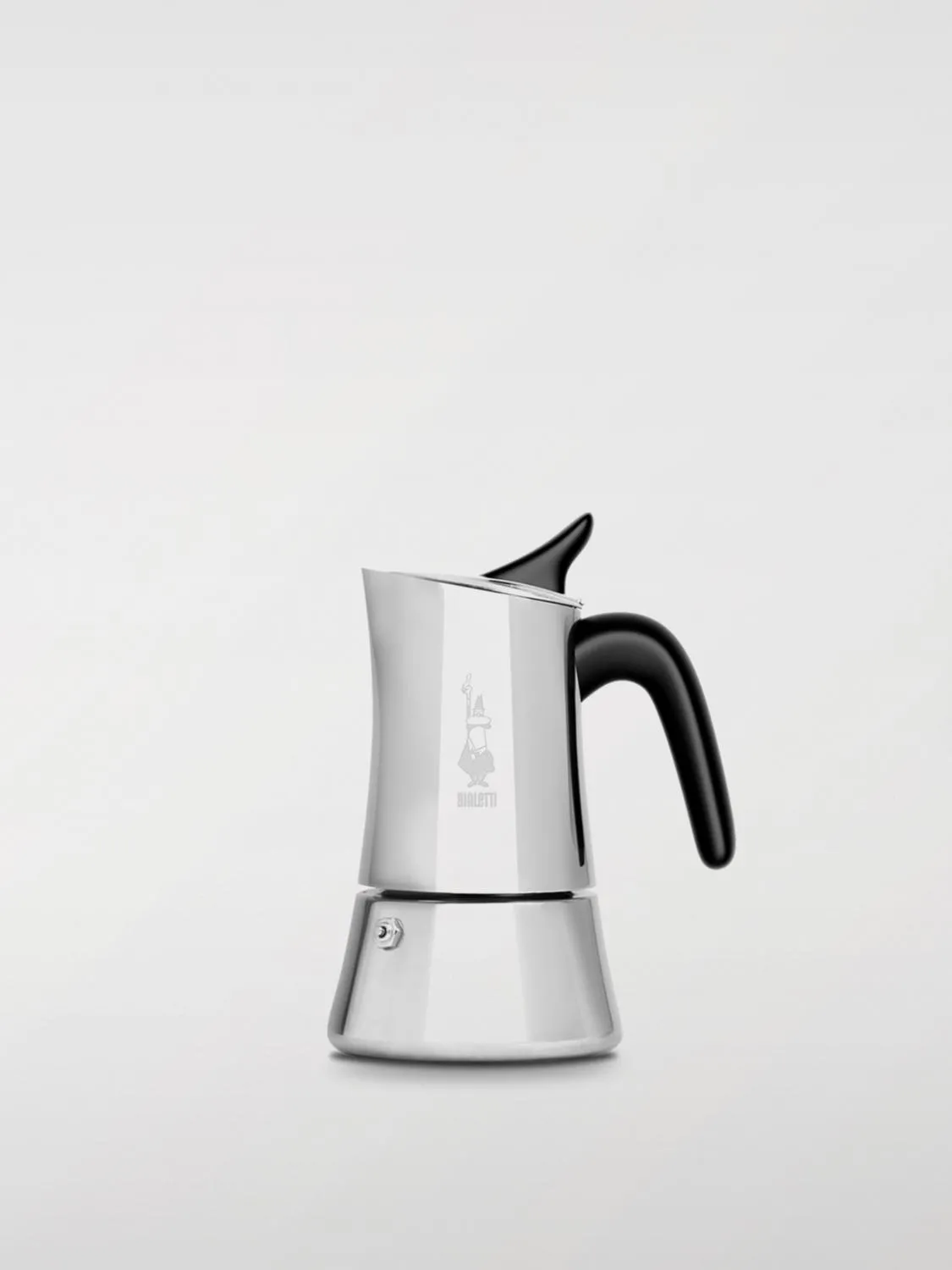 Moka 6 tazzine Bialetti Exclusive in acciaio inossidabile