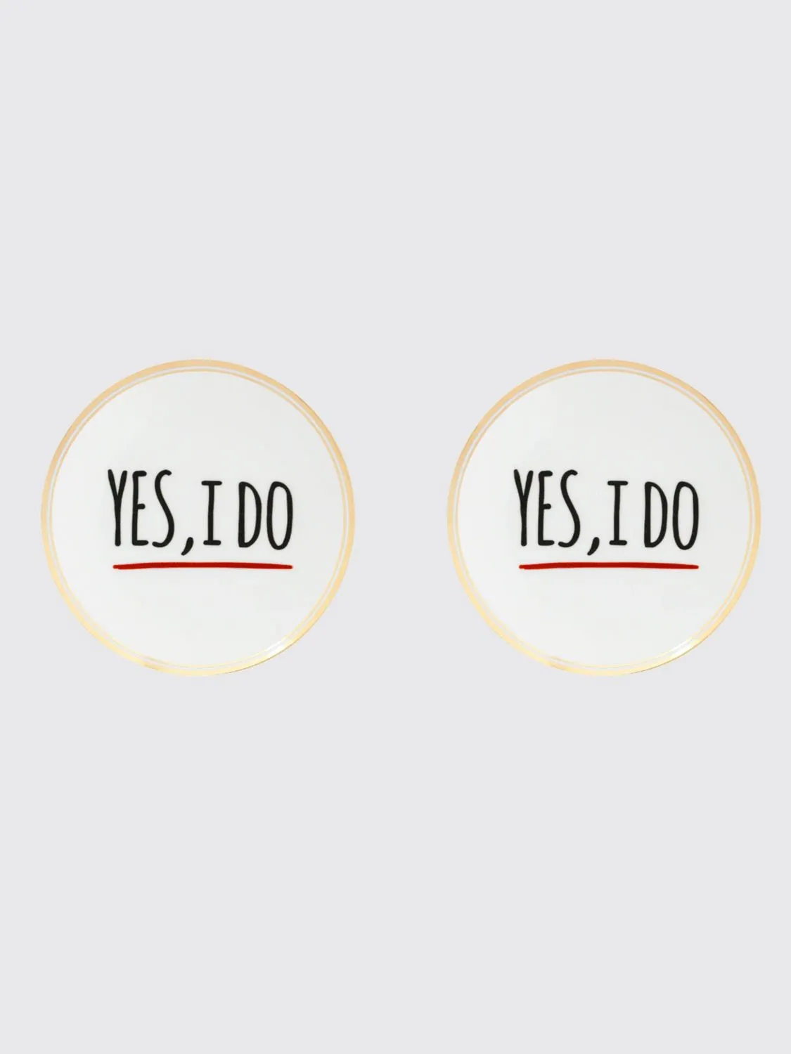 Set 2 piatti Yes,I Do Bitossi Home in porcellana